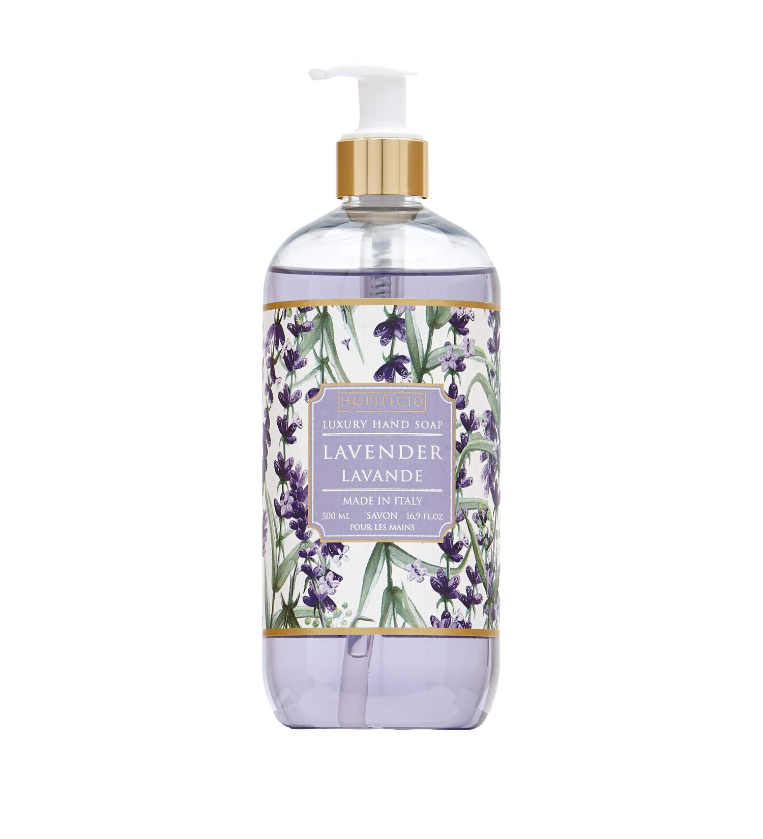Hopificio Luxury Liquid Hand Soap: Hypoallergenic Sulfate-free Regenerating Moisturizing & Gently Cleansing Liquid Soap 16.9 Fl Oz (Lavender) - Buy Online on GoSupps.com
