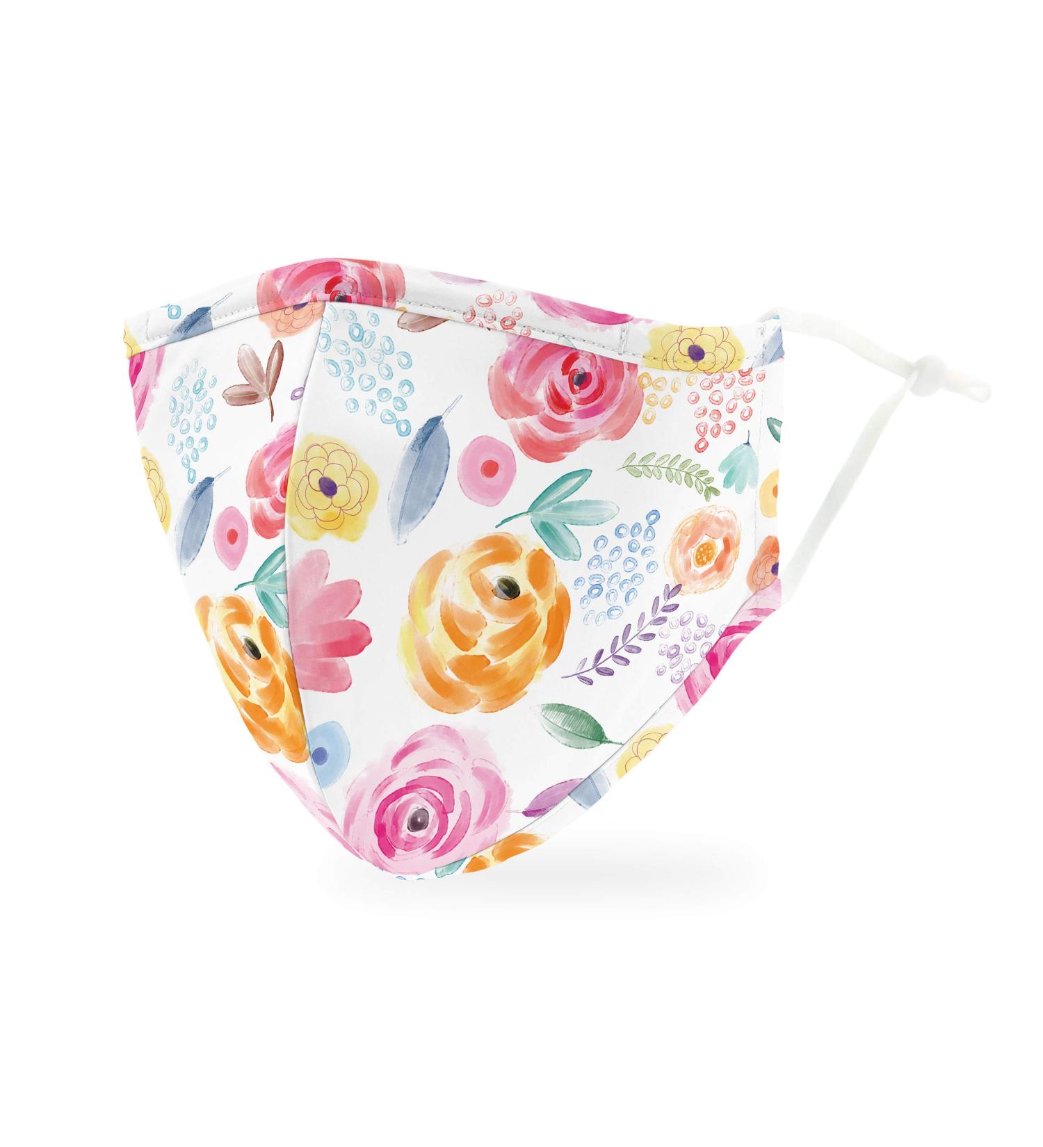 Weddingstar Pack of 3 Washable Face Masks - Reusable Adult Masks with Filter Pocket in Watercolor Pink - International Shipping Available - Buy Online on GoSupps.com