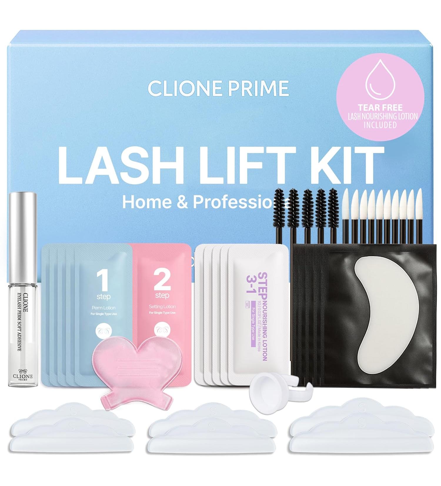 CLIONE PRIME Lash Lift Kit - 44 Pcs Eyebrow Lamination & Eyelash Perm for Home & Professional Use - Made in Korea - Buy Online on GoSupps.com