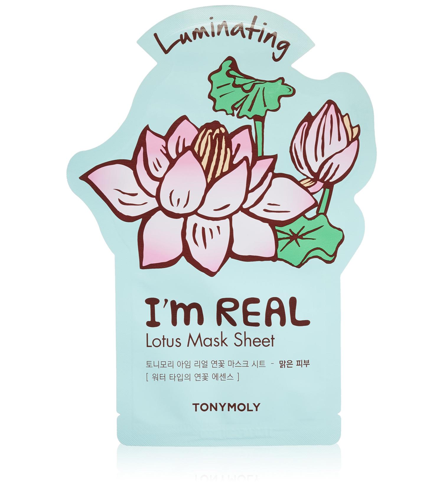 Tony Moly I'm Lotus Luminating Beauty Mask Sheet 1 Sheet 0.74 oz (21 g)