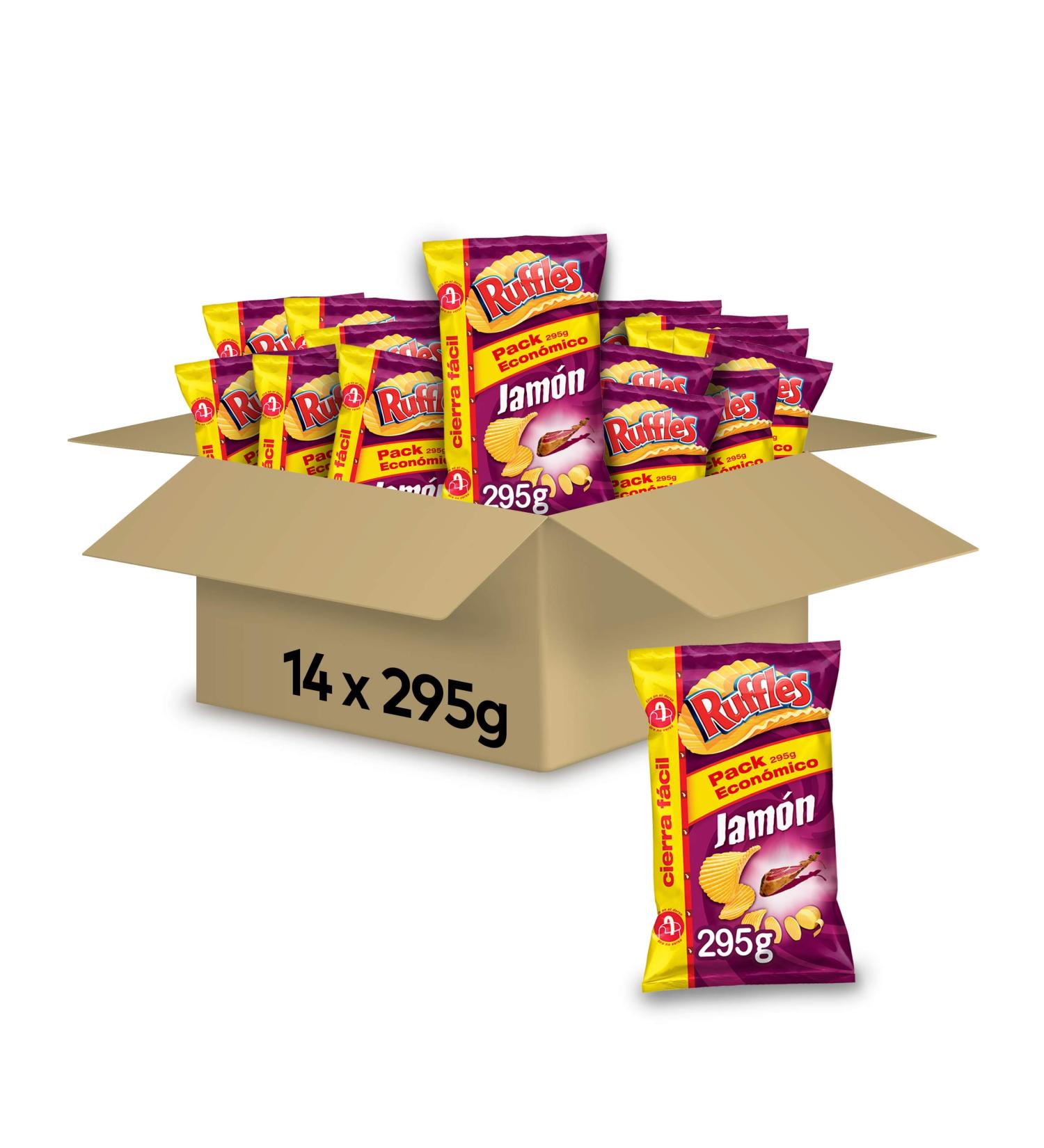Ruffles Ruffles Ham 295g - Pack of 14