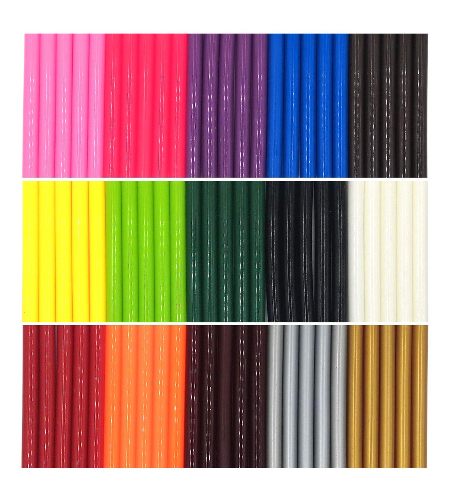 Colored Hot Melt Glue Sealing Sticks - 75 PCS, 15 Colors, 7mm Diameter, 10cm Length | VARACL Kids Mini Hot Glue Gun Sticks for Arts, Crafts, Home Repair - Buy Online on GoSupps.com
