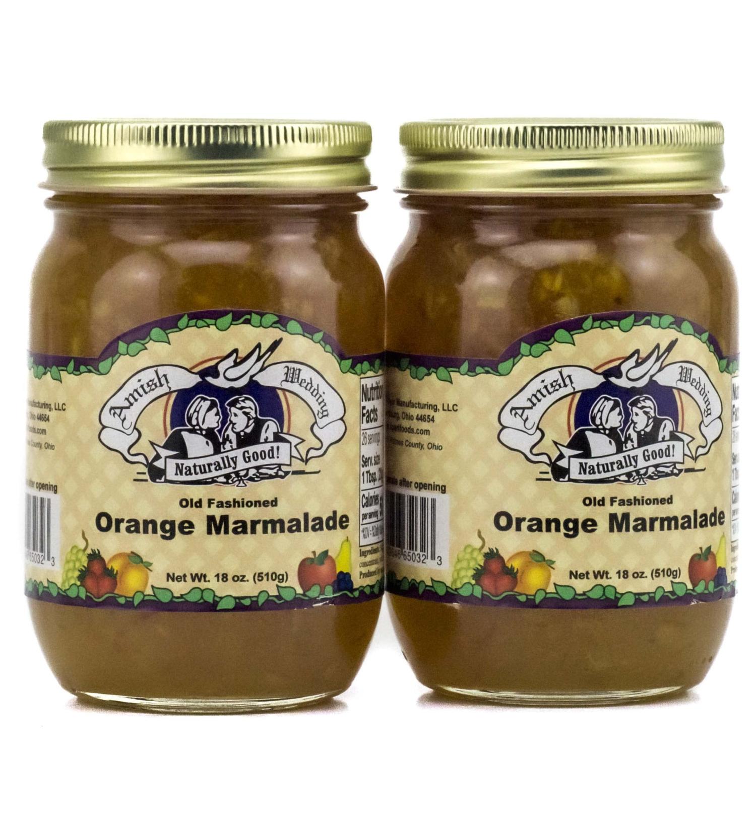 Amish Wedding Orange Marmalade 18oz - Pack of 2 | Handmade Artisanal Spread - Buy Online on GoSupps.com