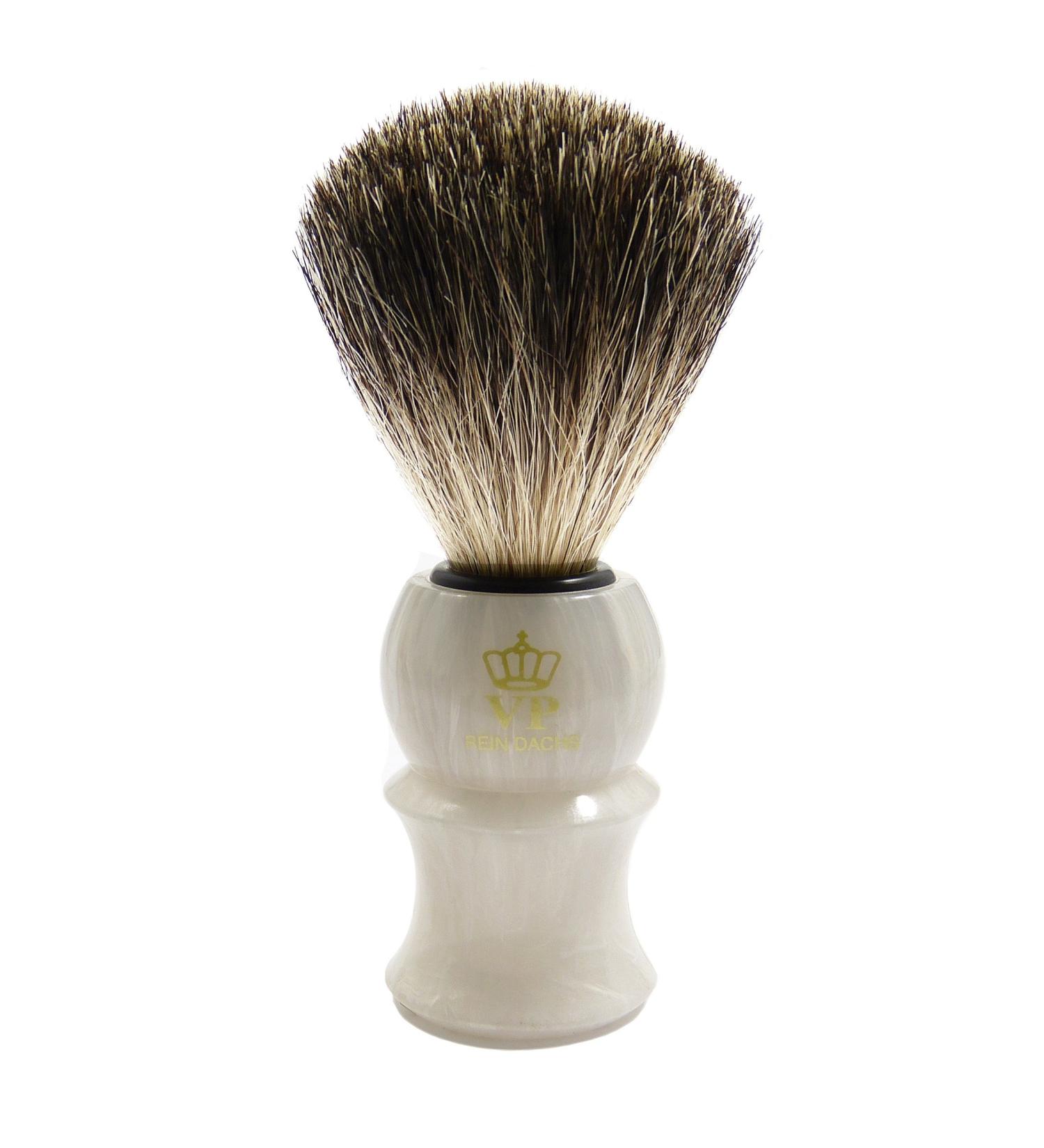 Shaving brush Royal VP - with real pure badger hair - mother of pearl handle