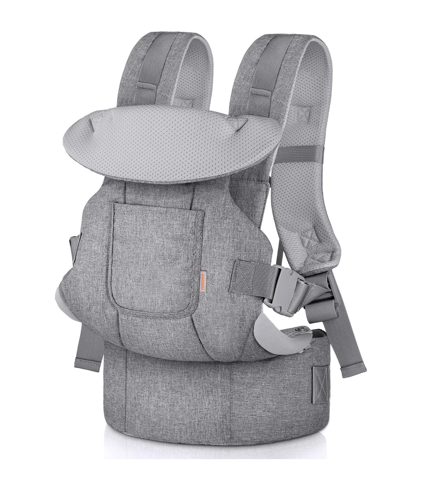 Gagaku Baby Carrier for 0-36 Months | Easy Face-In & Face-Forward Wear | Gray - Comfortable & Versatile for Toddlers - Buy Online on GoSupps.com