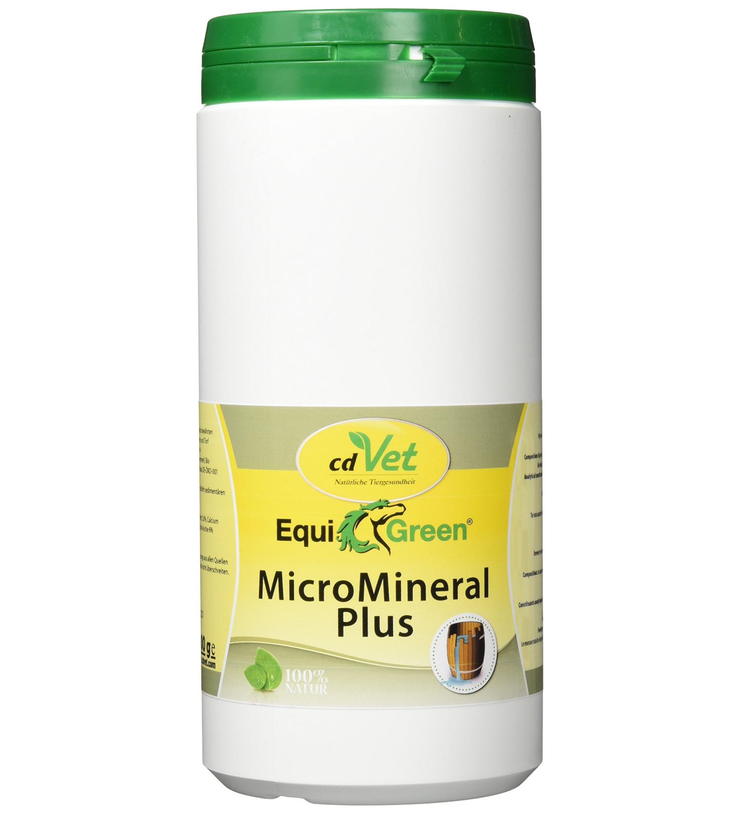 cdVet EquiGreen MicroMineral plus 1 kg - nutritional supplement for horses 100% natural mineral intake for horses - Buy Online on GoSupps.com