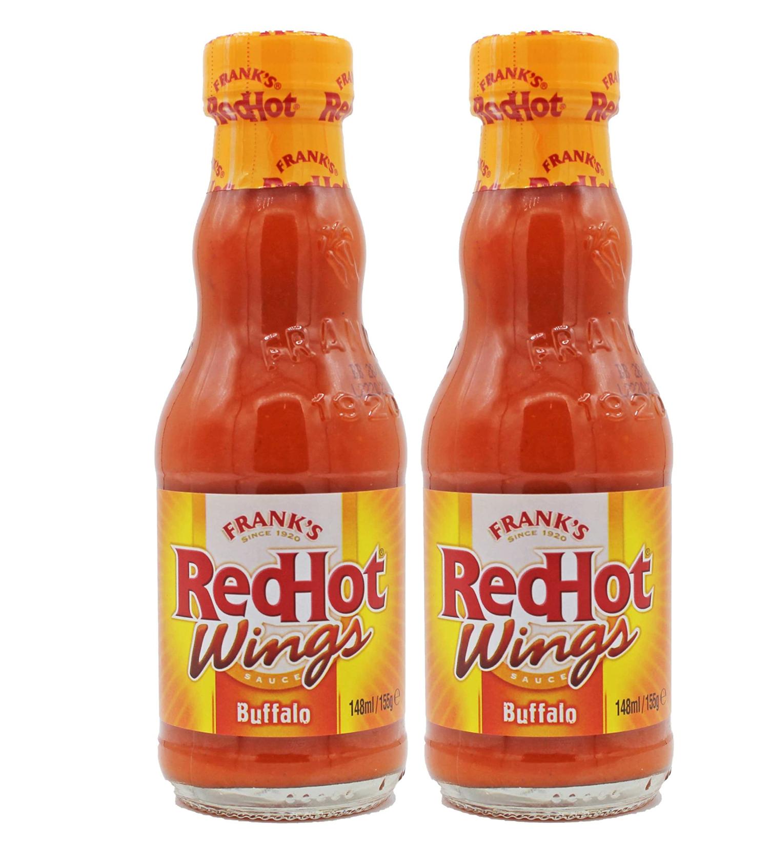 Franks RedHot Buffalo Wings Hot Sauce 148ml - Pack of 2 - Buy Online on GoSupps.com