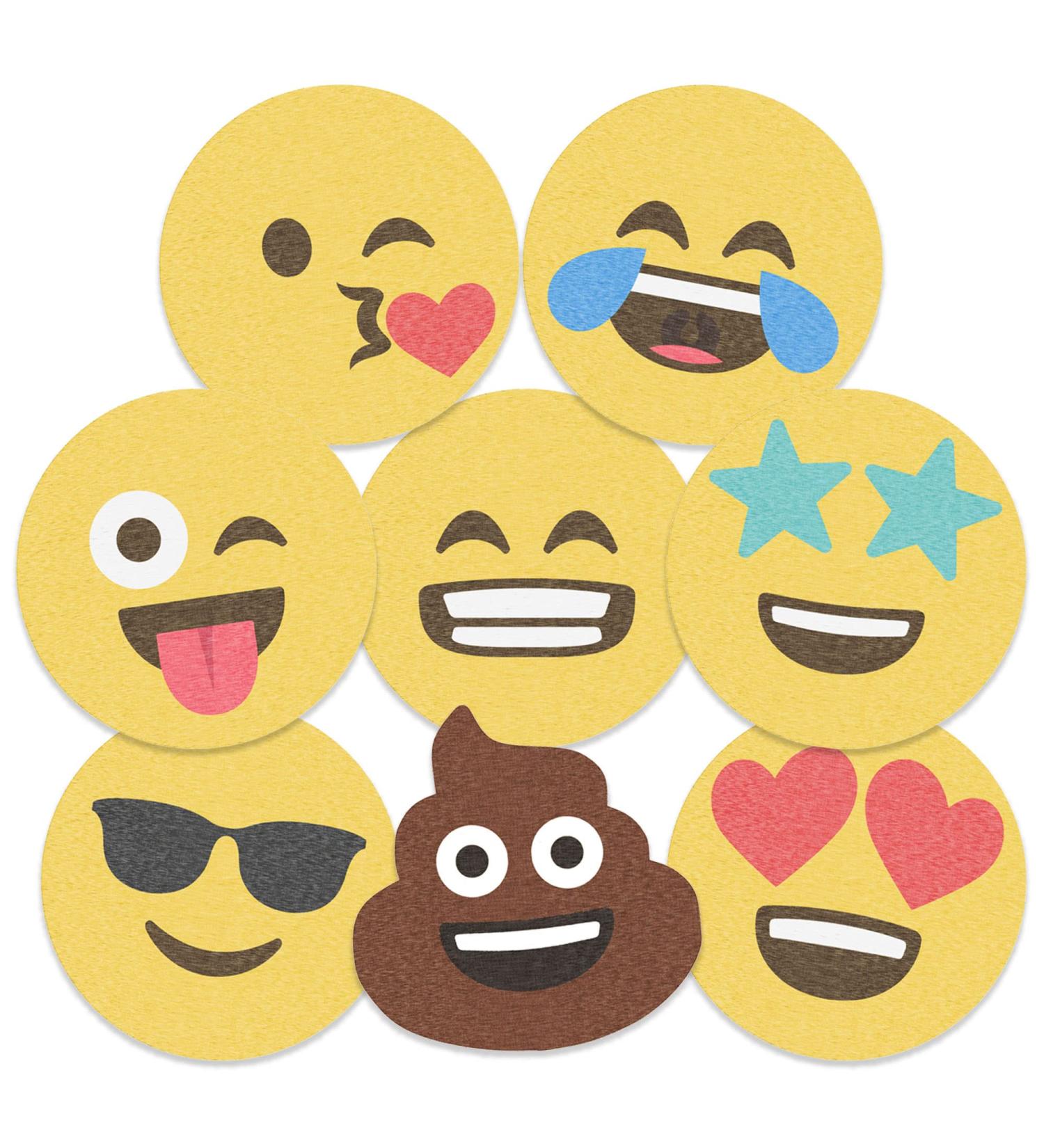Edible Wafer Emoji Pre-Cut Cupcake Toppers - 24pc - Buy Online on GoSupps.com