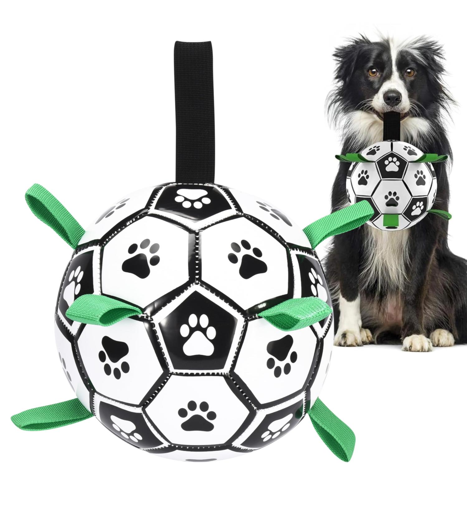 Black Rhino I Super Robust Dog Ball - Durable Interactive Dog Toys for Fetch Pull & Water Play - Available in White Green Black - Buy Online on GoSupps.com