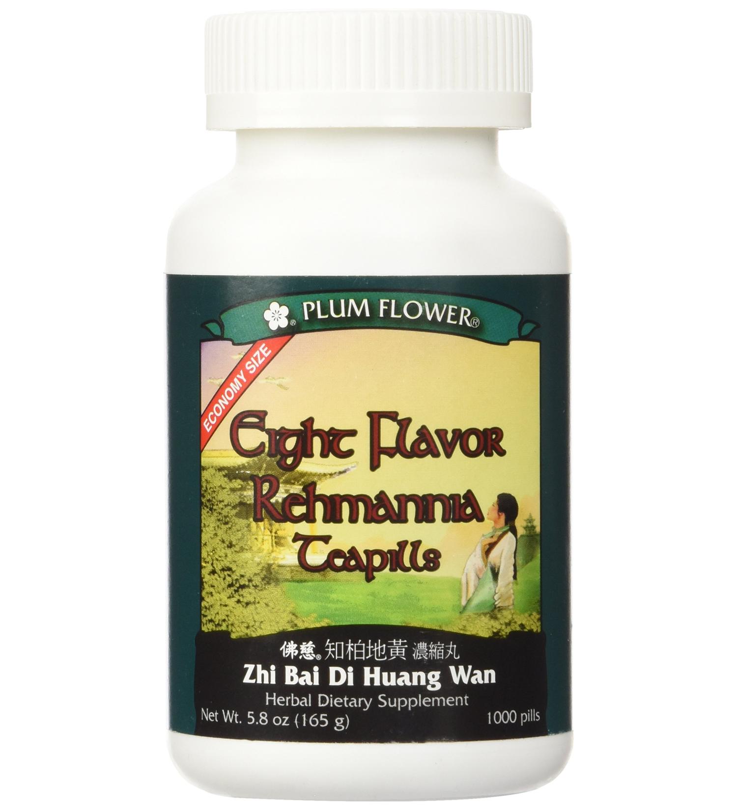 Plum Flower Eight Flavor Rehmannia Teapills - 1000 Pills Economy Size - Buy Online on GoSupps.com