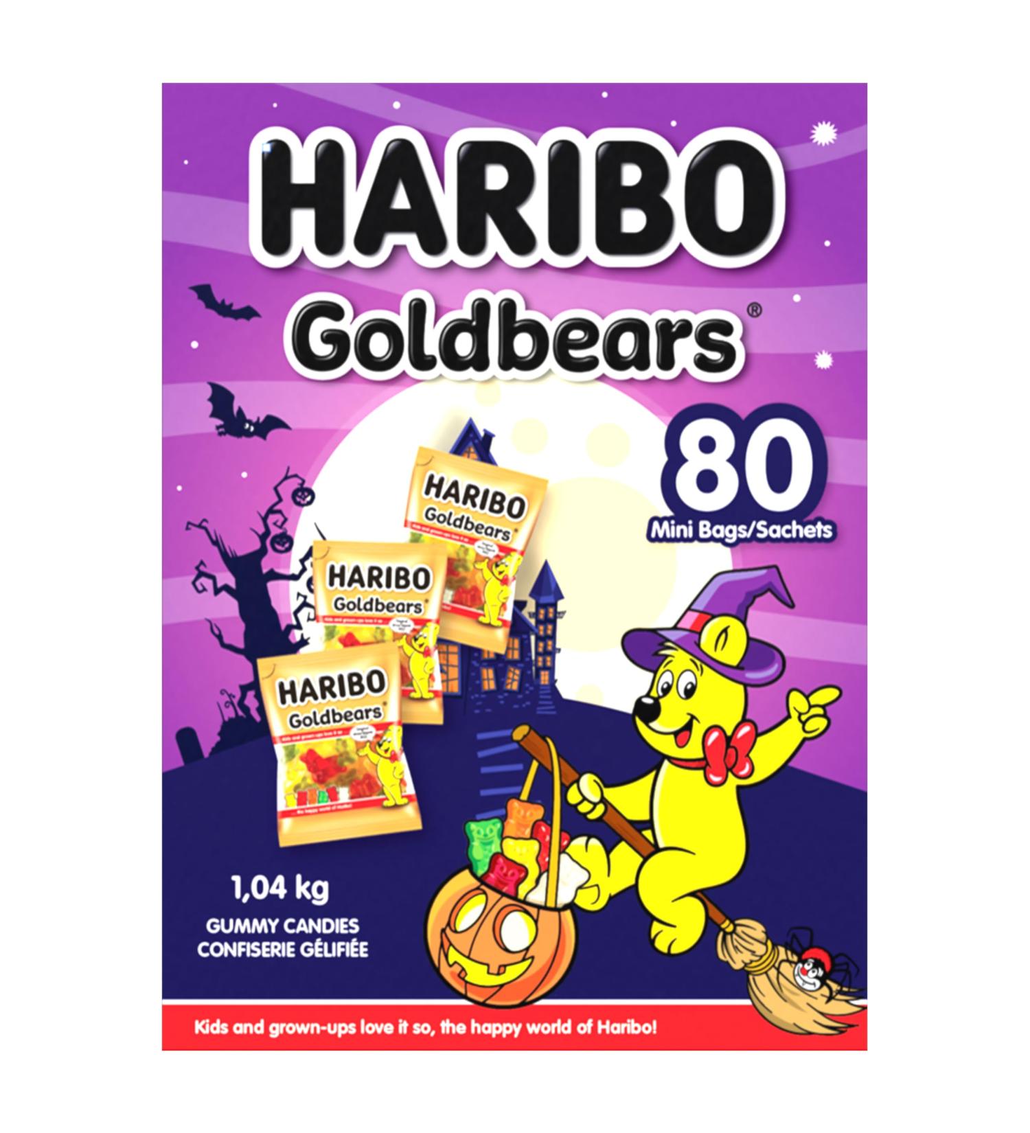 Haribo Goldbears Gummy Candy 80 Ct Halloween Minibags - 6 Fruity Flavours No Artificial Colours - Buy Online on GoSupps.com