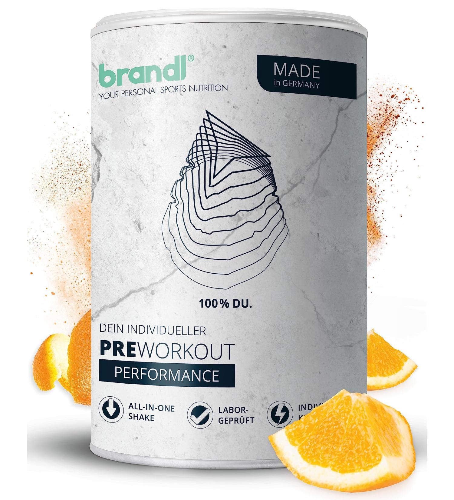 Buy Brandl Pre-Workout Booster 2.0 | Guarana Yerba-Mate EAAs & More | XL 500G - Enhanced Formula for Maximum Energy & Performance - Buy Online on GoSupps.com
