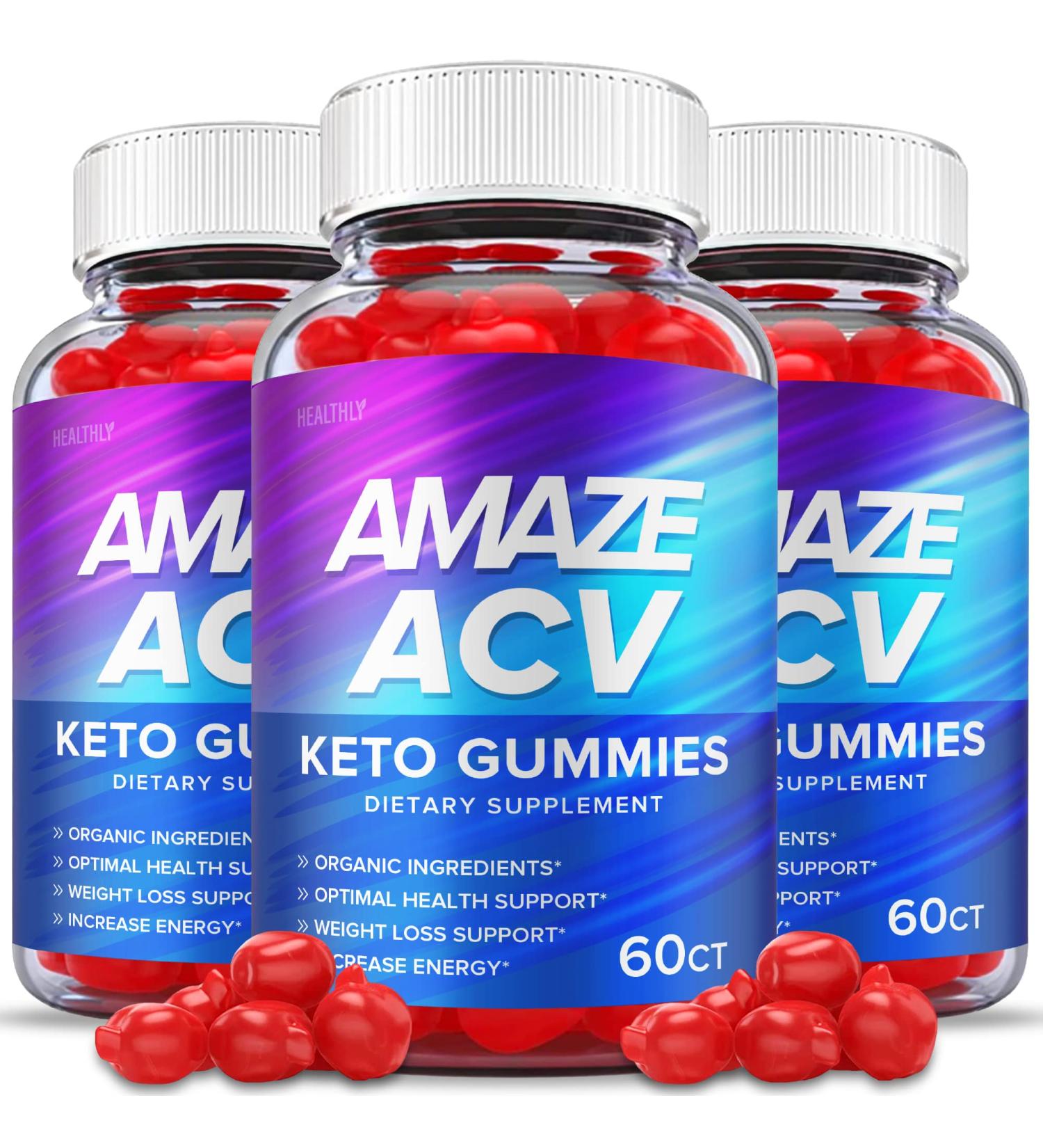 (3 Pack) Amaze ACV Keto Gummies - Official Formula Vegan - Amaze Keto ACV Gummies Amaze Keto Gummies Amaze ACV Gummies with Apple Cider Vinegar Weight 1000mg Loss Vitamin B12 Beet (180 Gummies) 180 Count (Pack of 1) - Buy Online on GoSupps.com