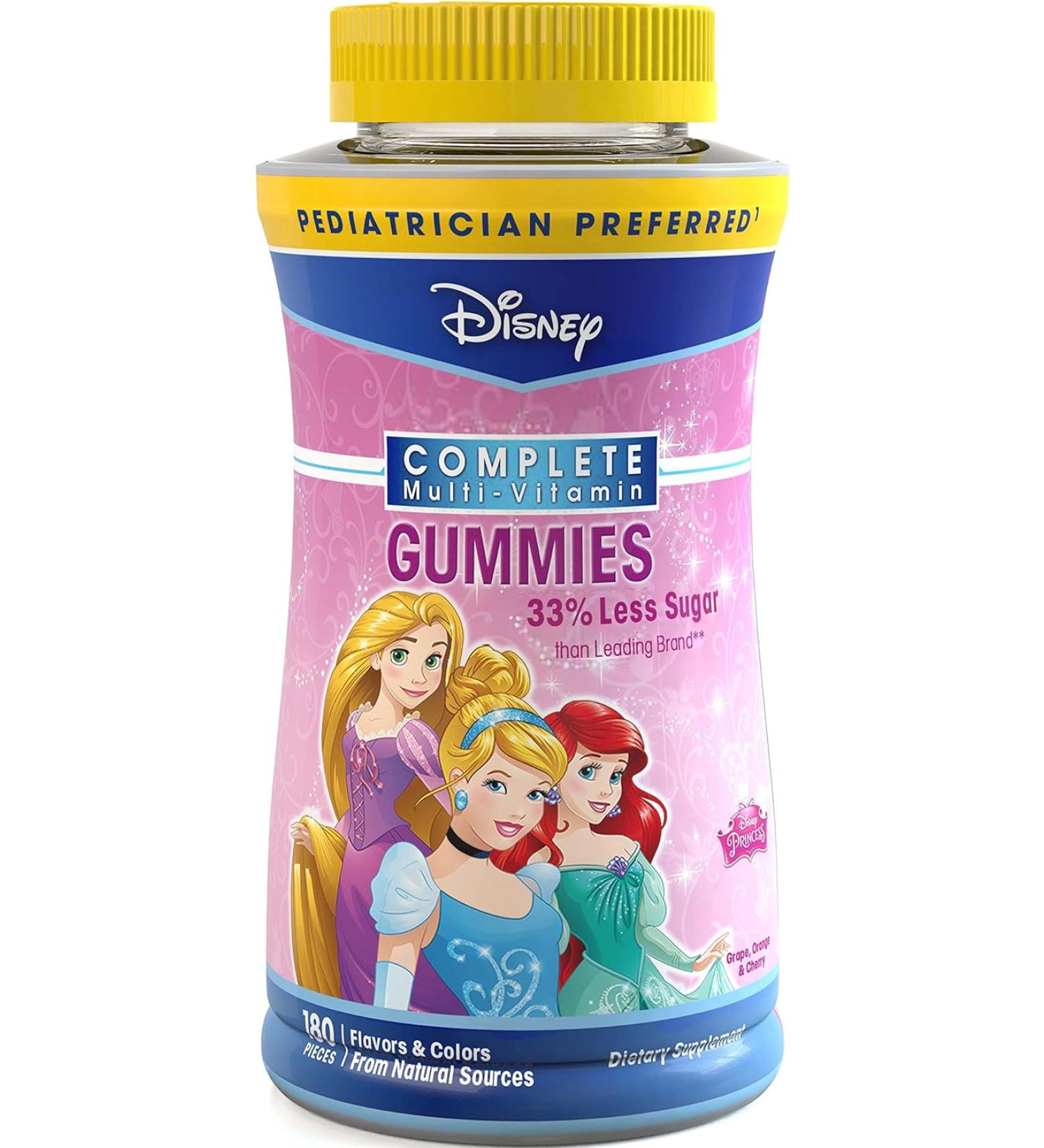 Disney Princess Complete Multi Vitamin Gummies - 180 Count