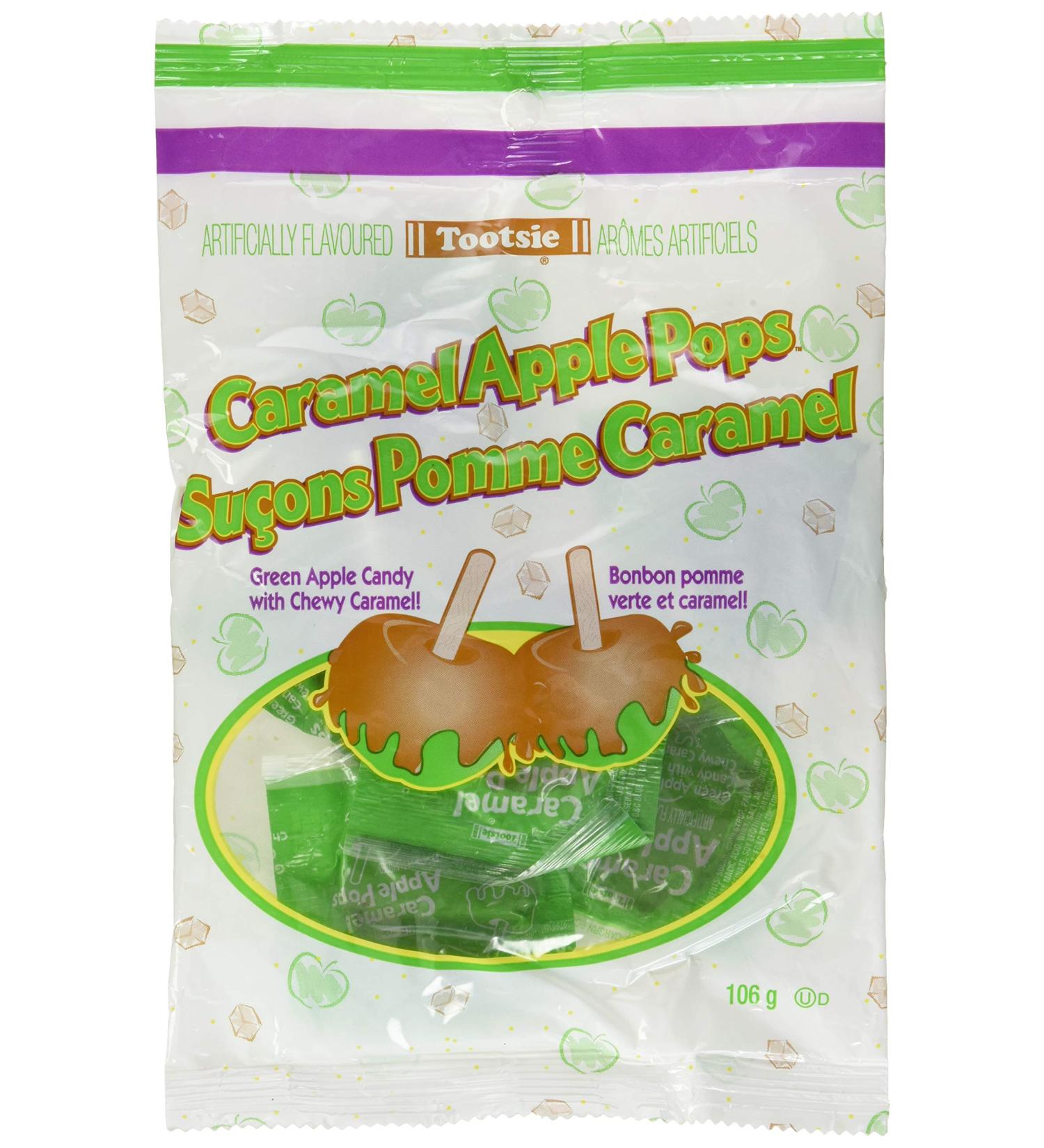CARAMEL APPLE POPS - 3 Packs of 6/Bag Lollipop Suckers - Buy Online on GoSupps.com