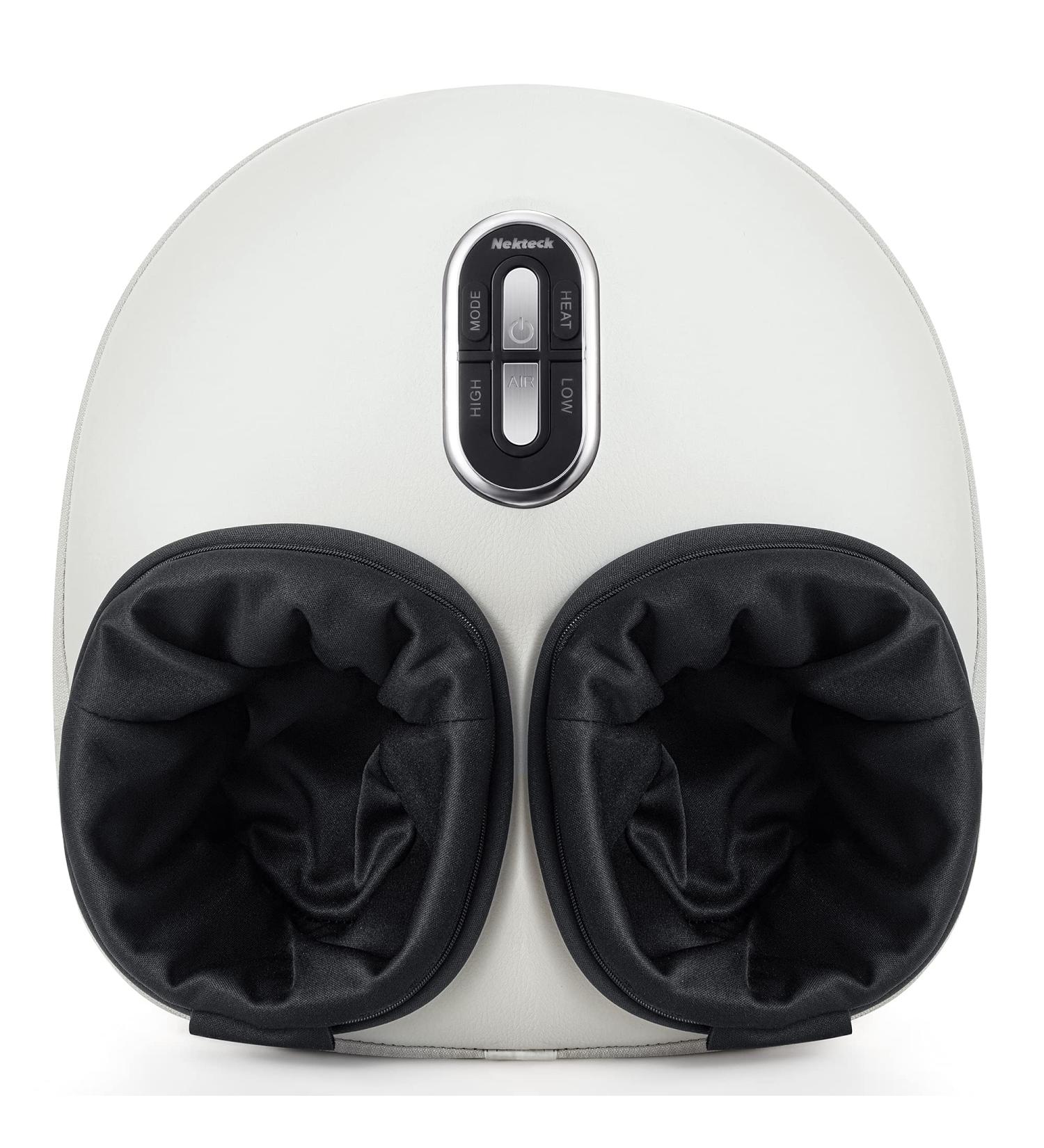 Nekteck Shiatsu Foot Massager Machine with Soothing Heat  Deep Kneading Therapy  Air Compression  Improve Blood Circulation and Foot Wellness Relax for Home or Office Use(Beige) C-beige - Buy Online on GoSupps.com