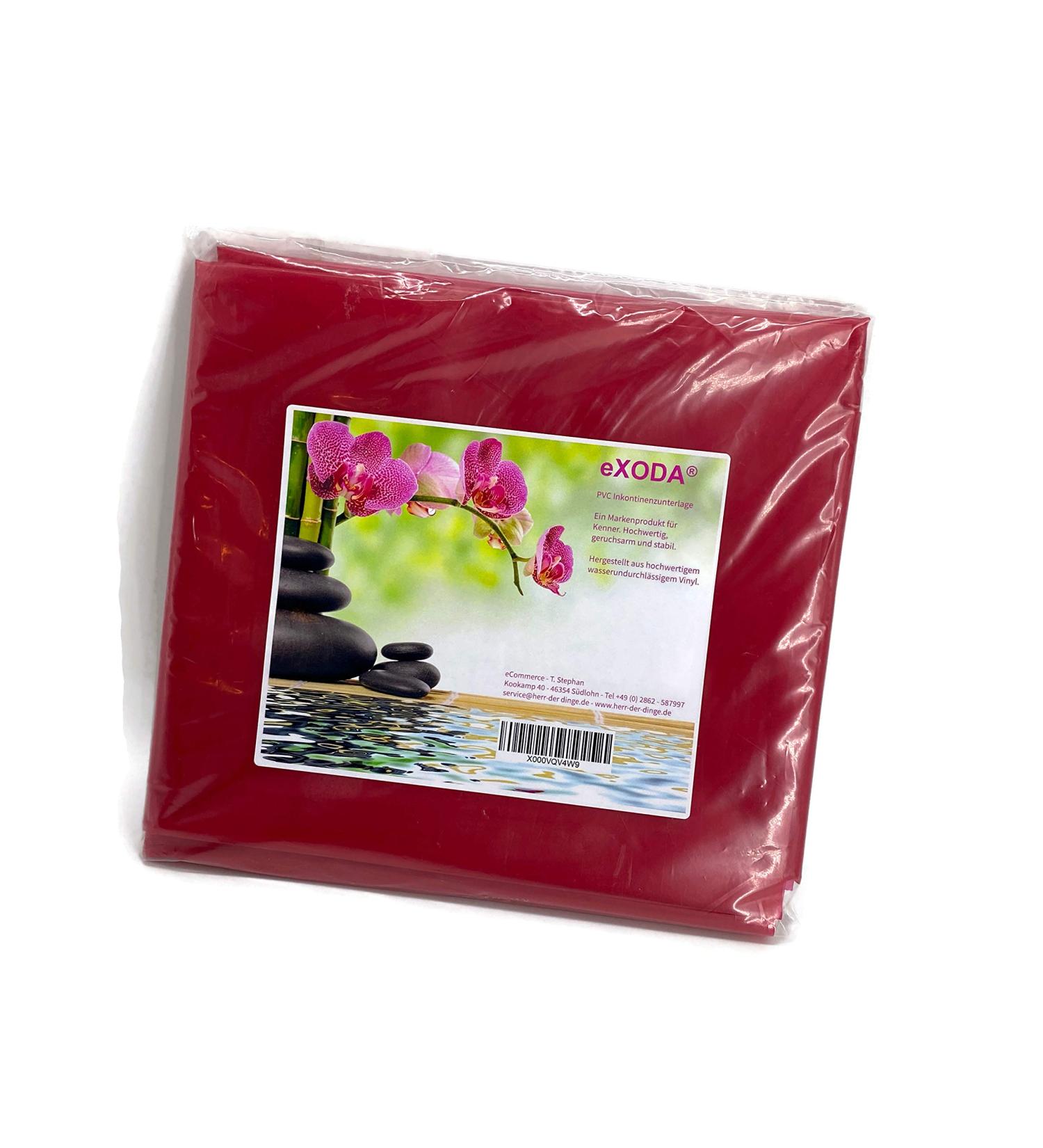 eXODA Incontinence Sheet & Undersheet Mattress Pad - Red 180x220 cm Ideal for Adults & Children - Buy Online on GoSupps.com