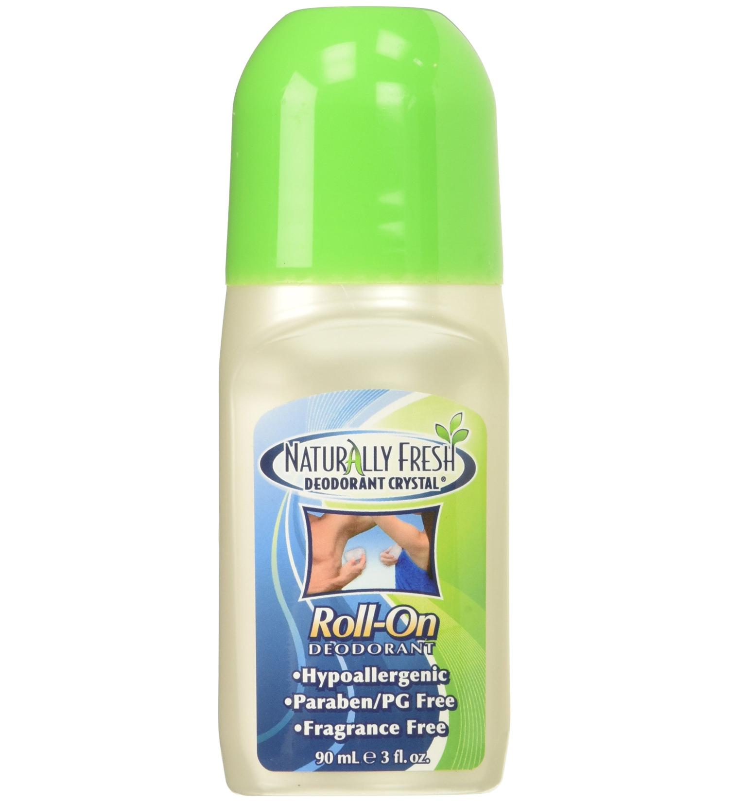 Naturally Fresh Crystal Roll-On Deodorant 3 Fl Oz (2 Pack) - Long-lasting Odor Protection - Buy Online on GoSupps.com