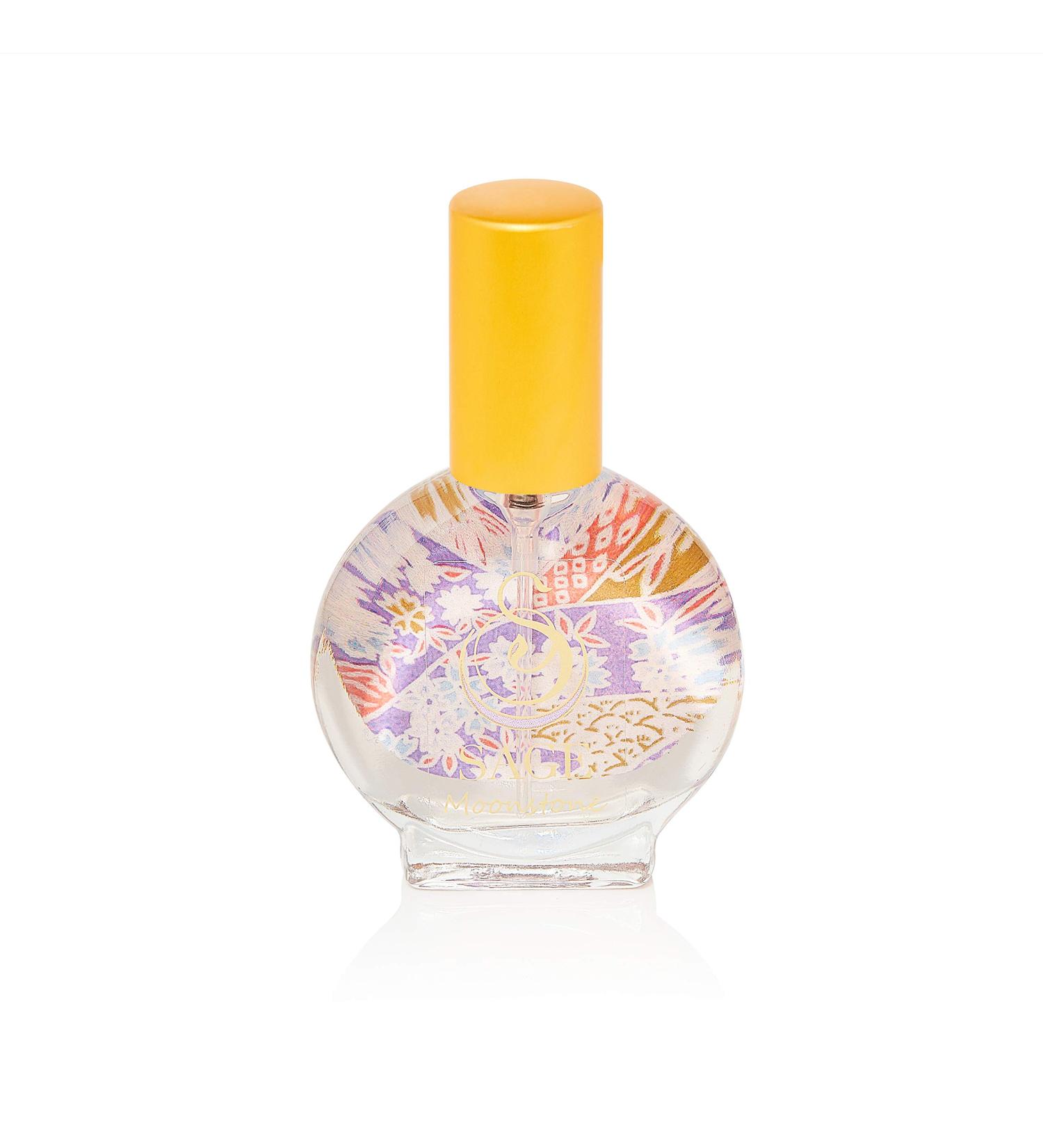 Moonstone Organic Mini Perfume Spray by Sage- 1/2 oz Vegan & Cruelty-Free Floral Scent Gardenia Paperwhites Stargazer Lily Moonstone 1/2 oz Mini Eau de Toilette Spray - Buy Online on GoSupps.com