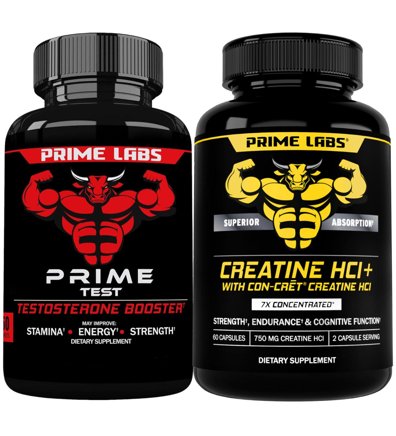 Prime Labs Prime Test + Creatine HCl Capsules - Buy Online on GoSupps.com