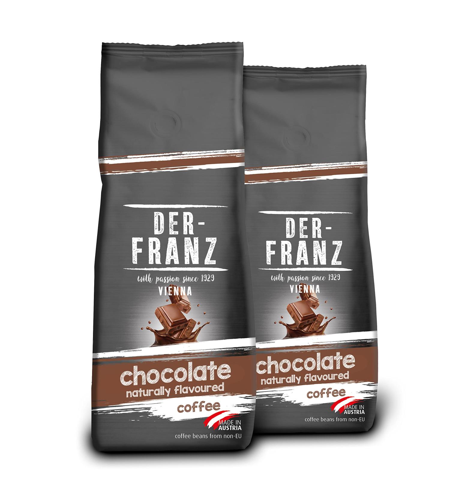 DER-FRANZ Chocolate Flavored Coffee - Ground - 2 x 500g - Premium International Shipping - Buy Online on GoSupps.com