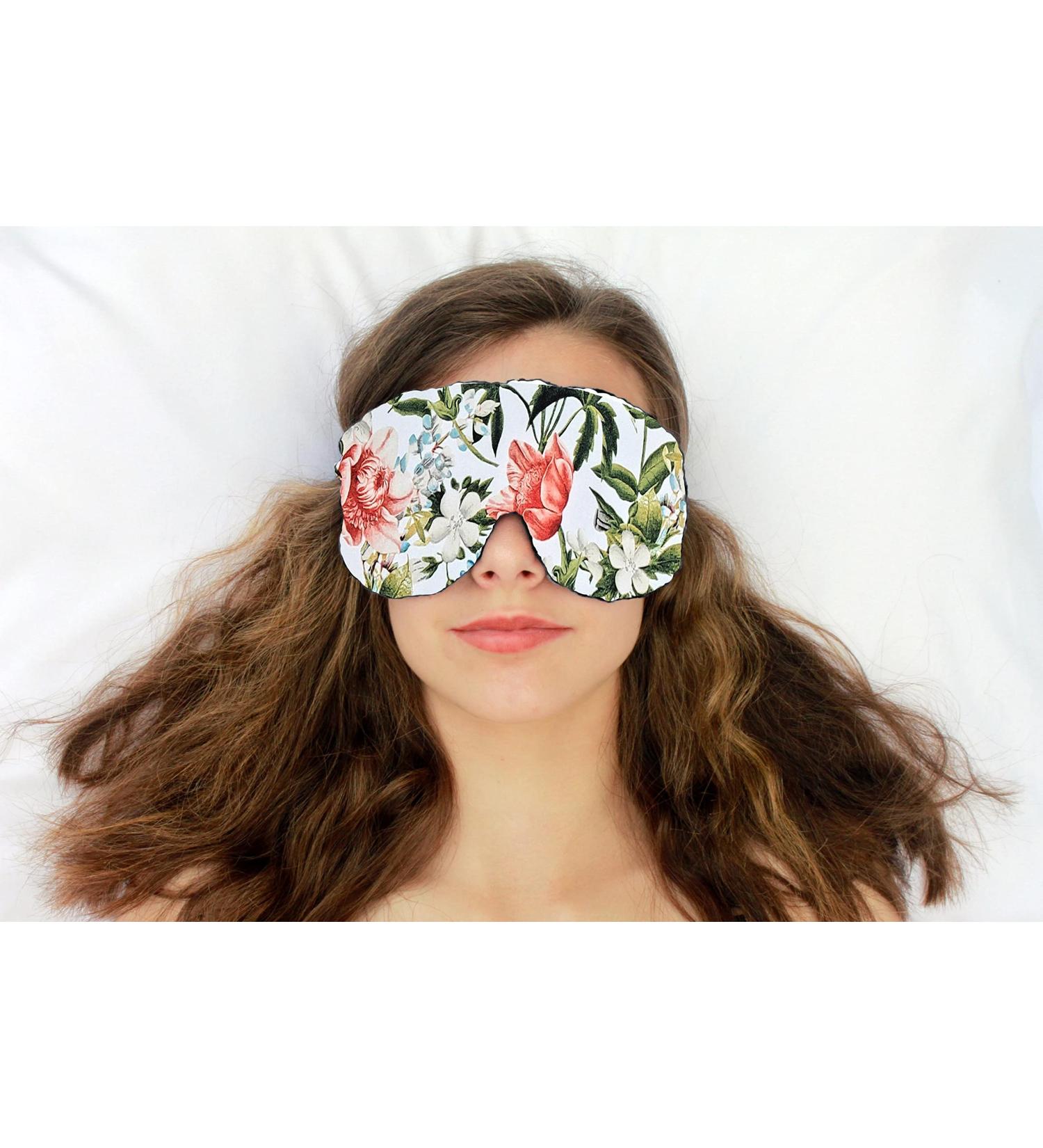 Handmade Opulence Yoga Eye Mask Pillow | Weighted Flaxseed Lavender Aromatherapy Satin & Velvet | Adjustable Strap for Meditation & Restful Sleep | Spring Green | TEMF-SG - Buy Online on GoSupps.com
