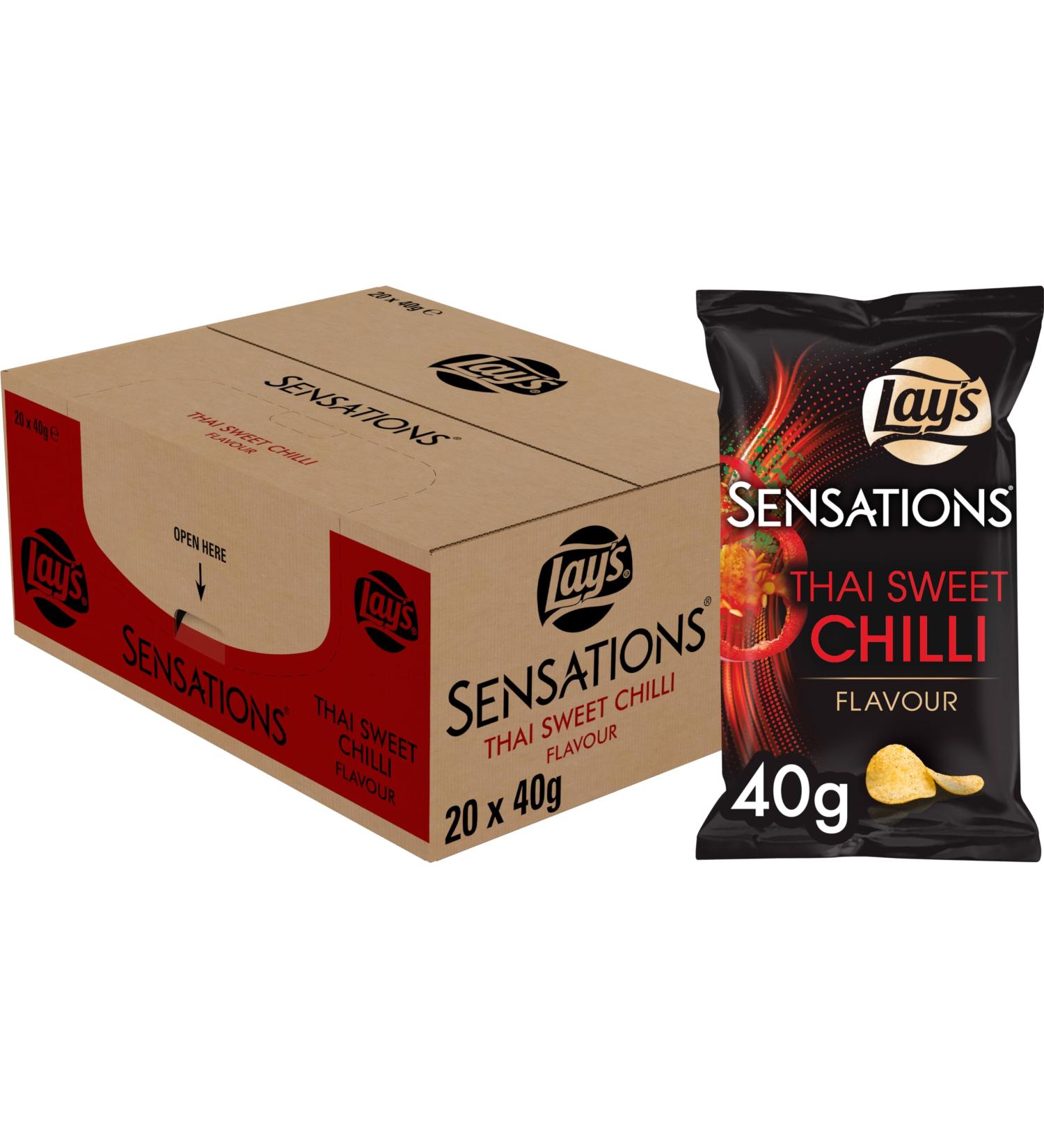 Lay's - Sensations Thai Sweet Chilli - 20 Minibags - Buy Online on GoSupps.com
