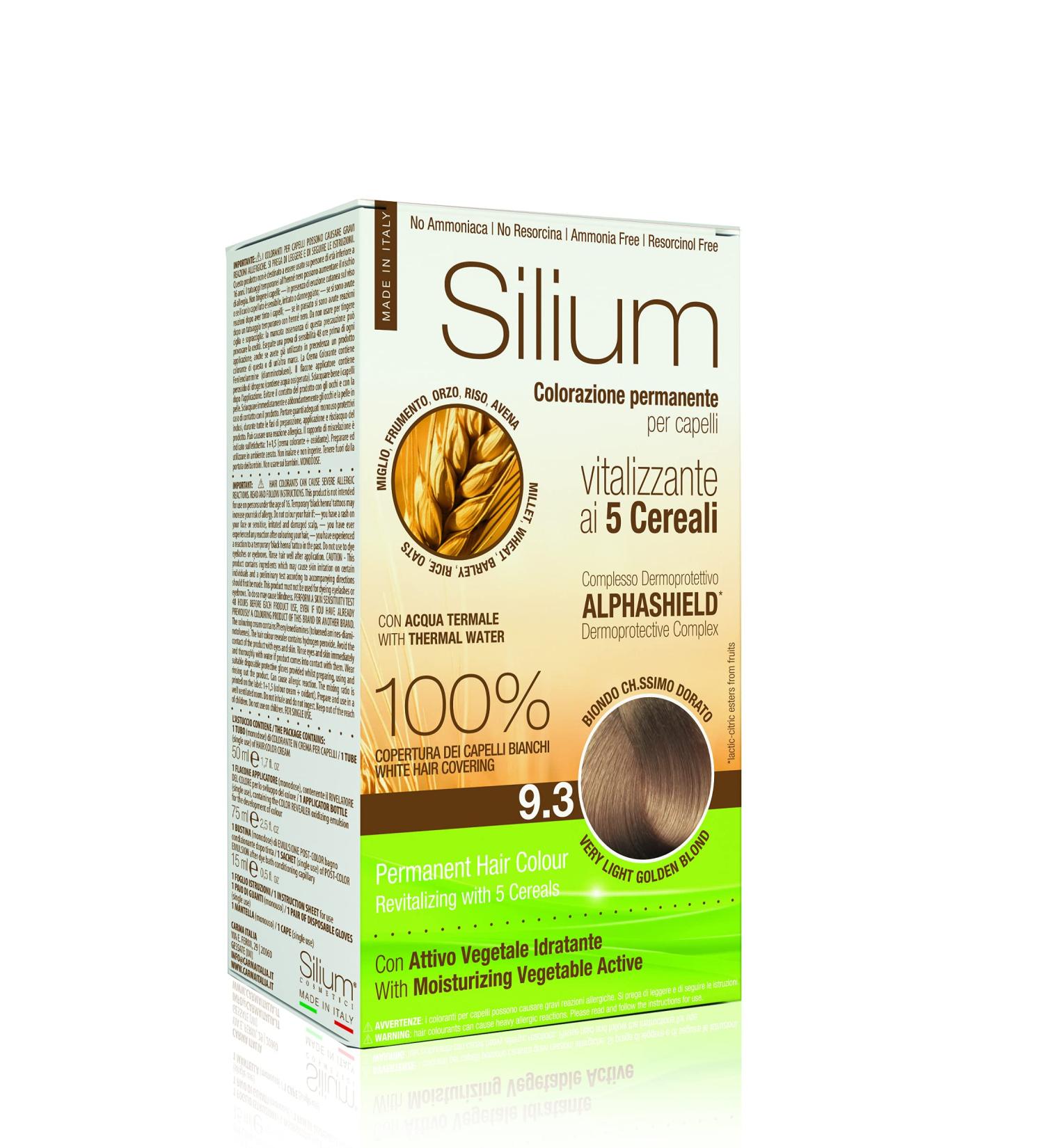 Silium Silium Permanent Hair Colour Light Golden Blonde 9.3-187 g