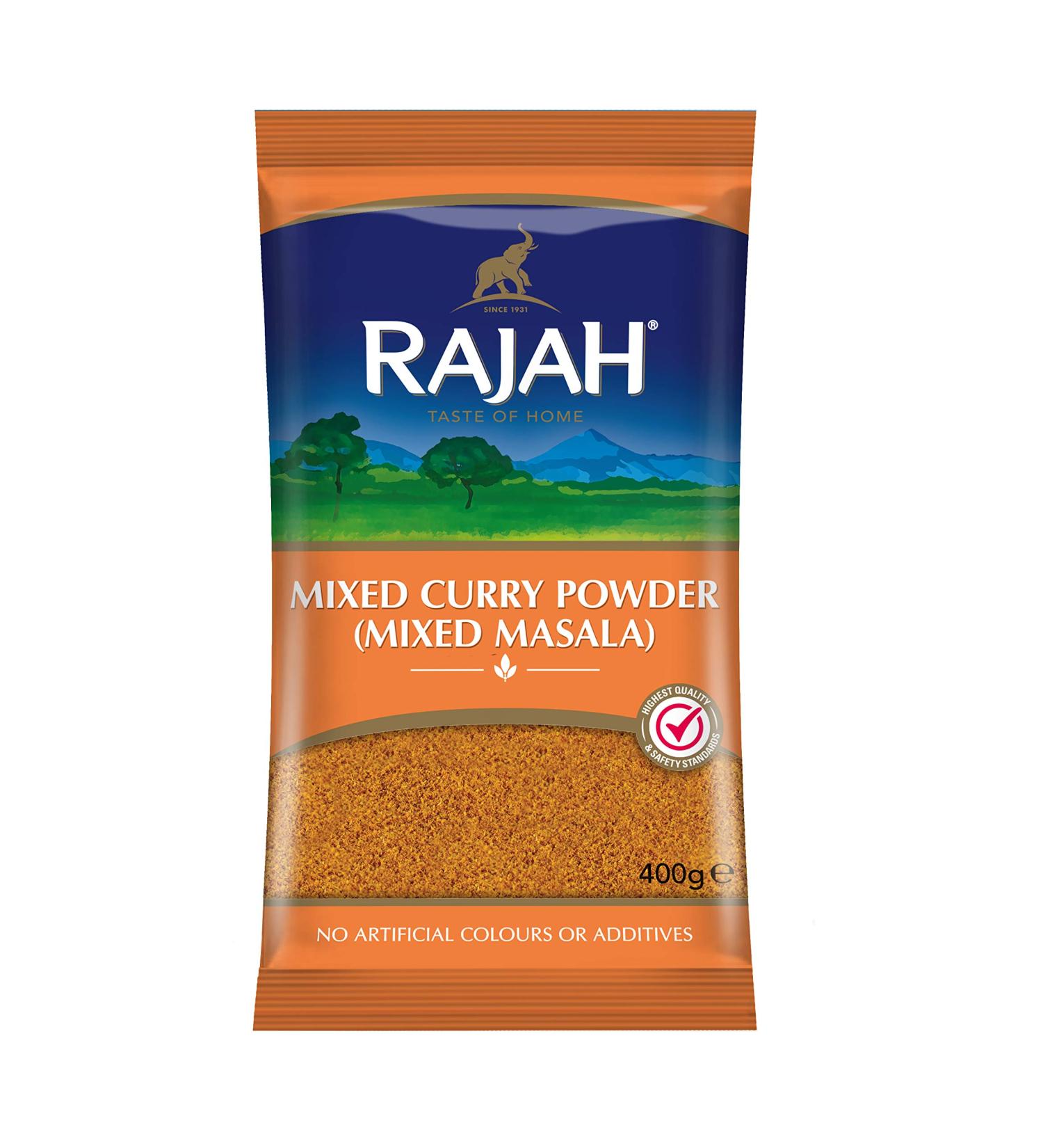 Rajah Mixed Curry Powder 400g - Authentic Masala Blend | Premium Quality | Pack of 1 - Buy Online on GoSupps.com