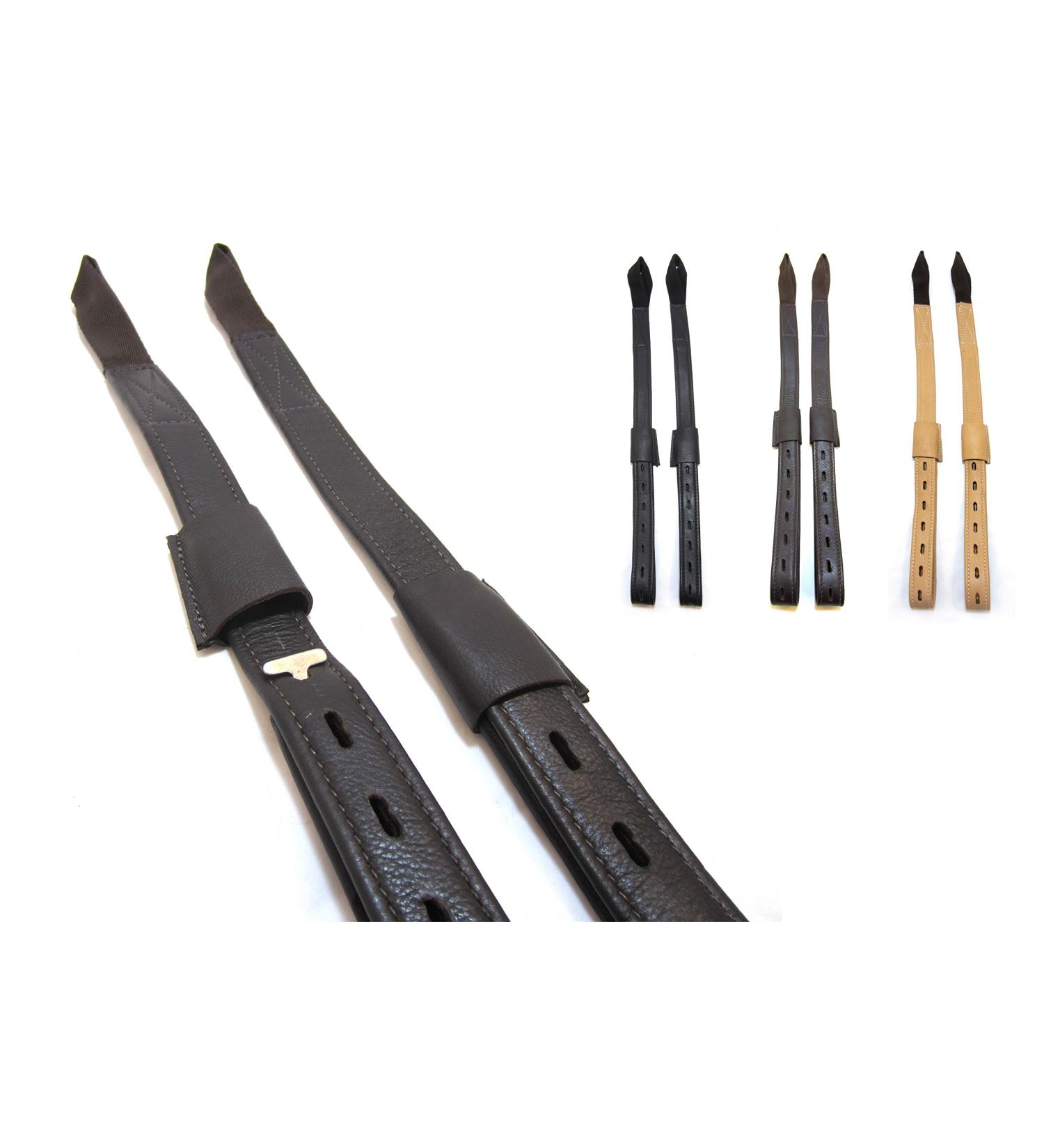 Buy PS Horse Articles Mono Stirrup Leathers - Buckleless Extra Thin Black Long | International Shipping Available - Buy Online on GoSupps.com