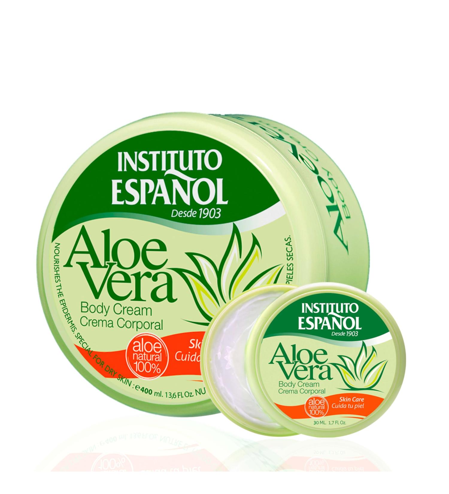 Instituto Espa ol Aloe Vera Moisturizing Body Cream Scented Body Cream Daily Moisturizing Cream Face Body Hands | Multi-purpose Soothing and Natural for Every Day Set 430 ml - Buy Online on GoSupps.com