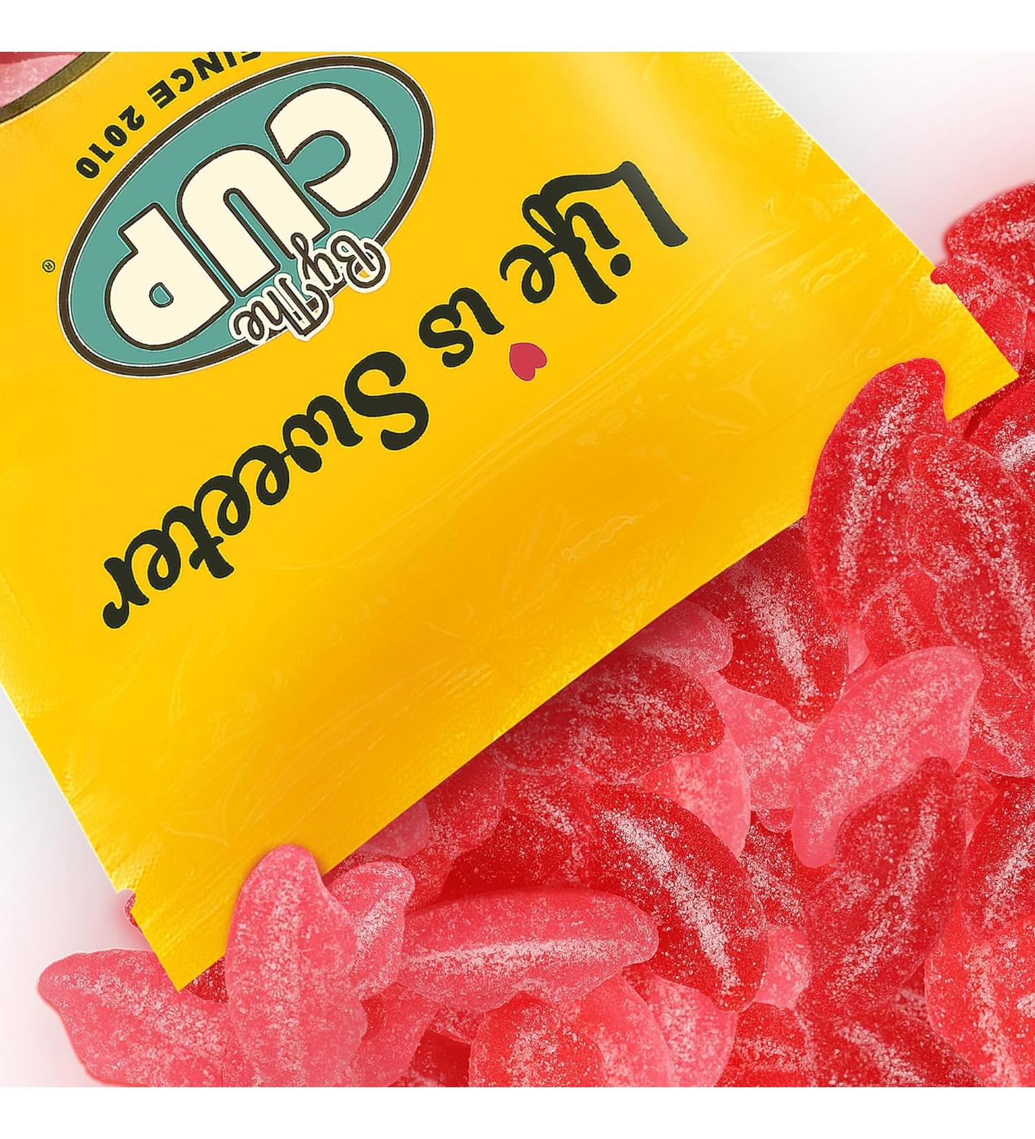 Gimbal's Sour Pucker-up Gummy Lips - 1 lb | Tangy and Delicious Treats - Buy Online on GoSupps.com