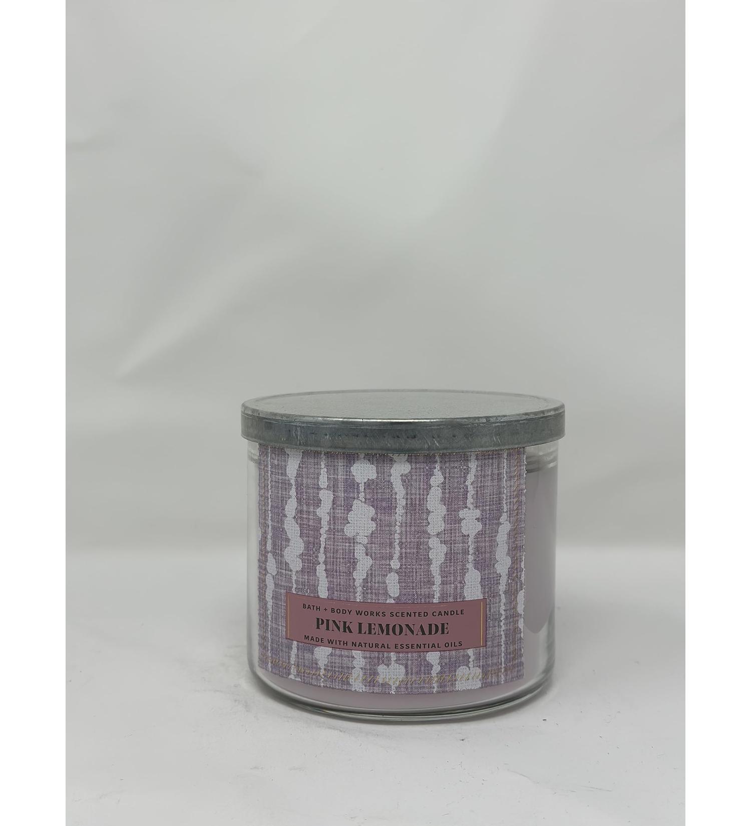 Pink Lemonade 3 Wick Candle 14.5 oz / 411 g Made with Natural Essential Oil