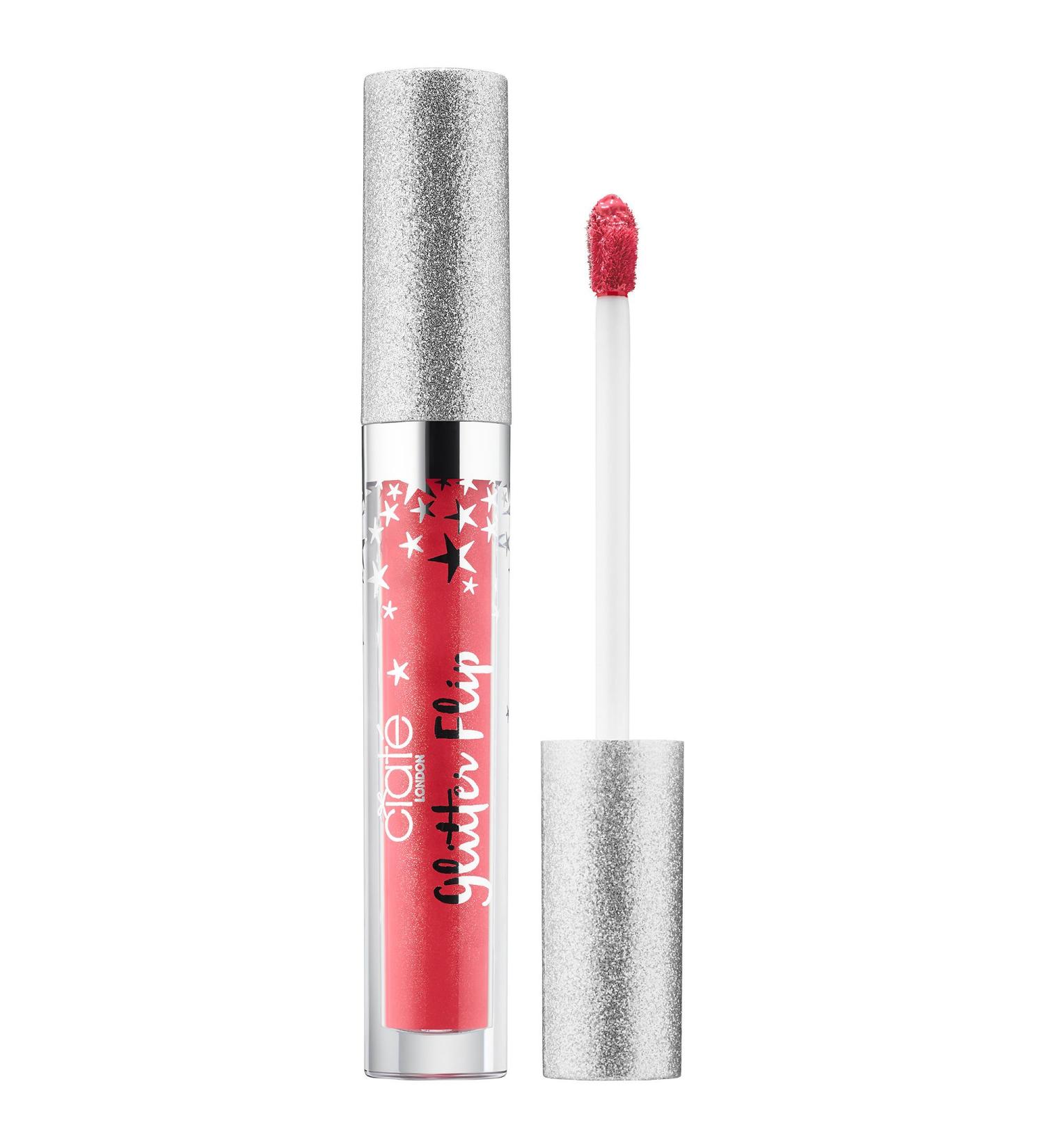 Ciate London Glitter Flip! Six New Shades! Press Lips Together To Transform Metallic Matte Liquid Lipstick Into A Multi-Dimensional Glitter Lip! 13 Beautiful Shades! (Trouble - Coral)