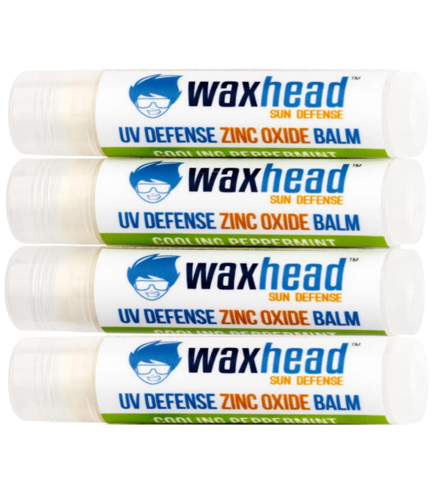 Waxhead Lip Sunscreen - Organic Zinc Oxide Lip Balm SPF with Shea Butter for Lip Therapy (4 Pack Mint) - Buy Online on GoSupps.com