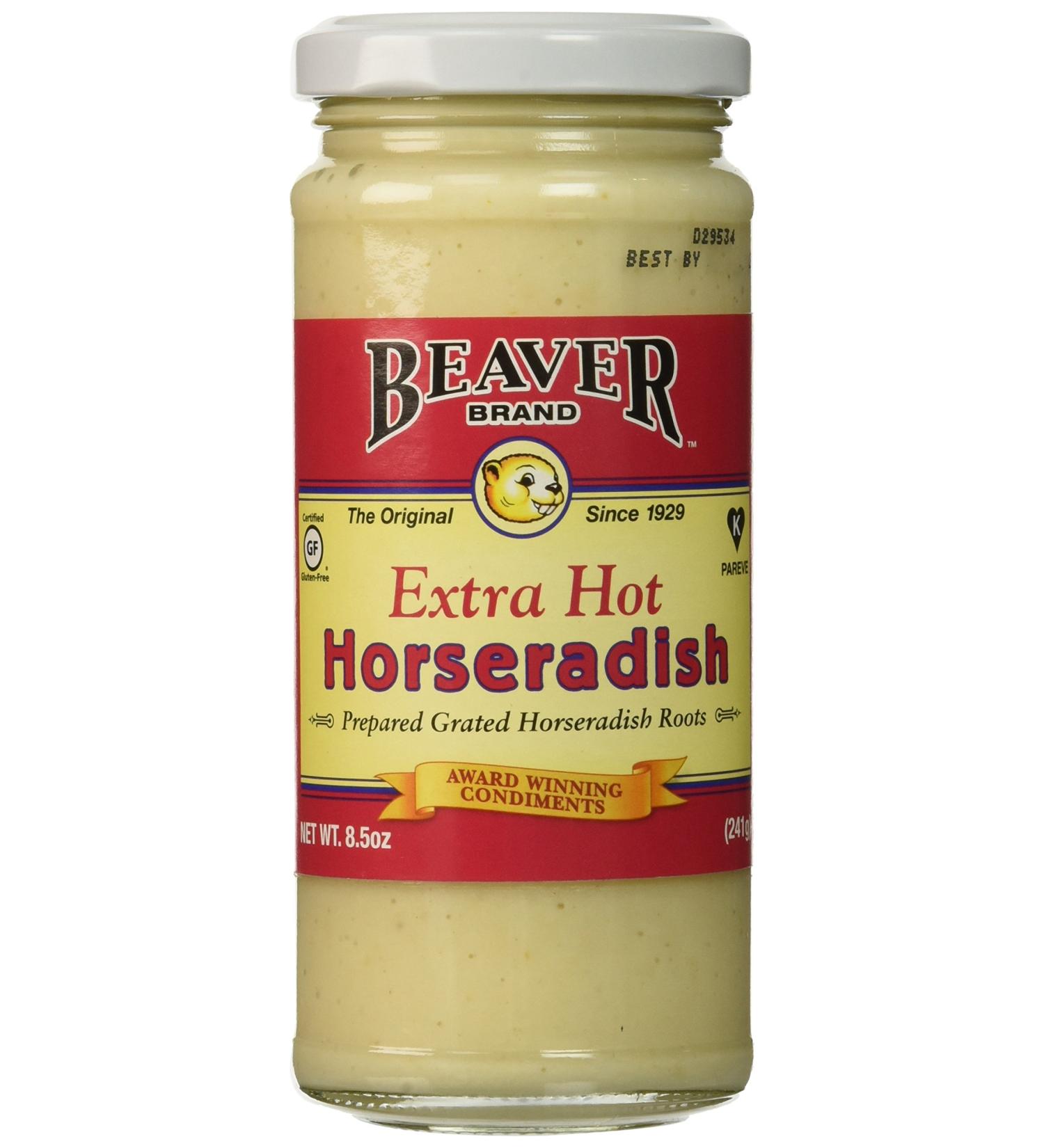 Beaver Hot Horseradish 8.5 oz - Spicy Condiment for Gourmet Taste buds - Buy Online on GoSupps.com