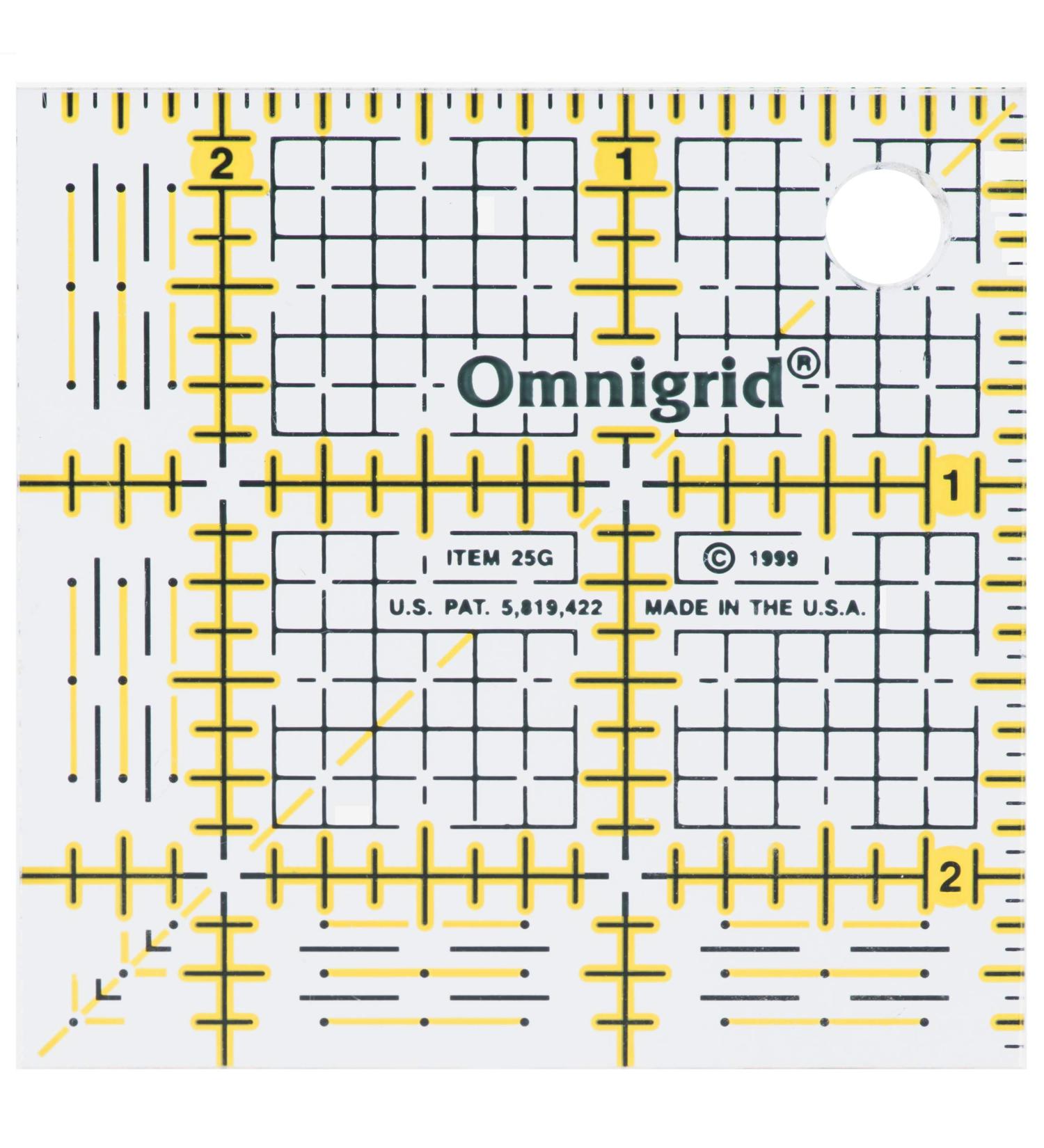 Omnigrid inch Grid Ruler  2-" x 2-  Original Version - Buy Online on GoSupps.com
