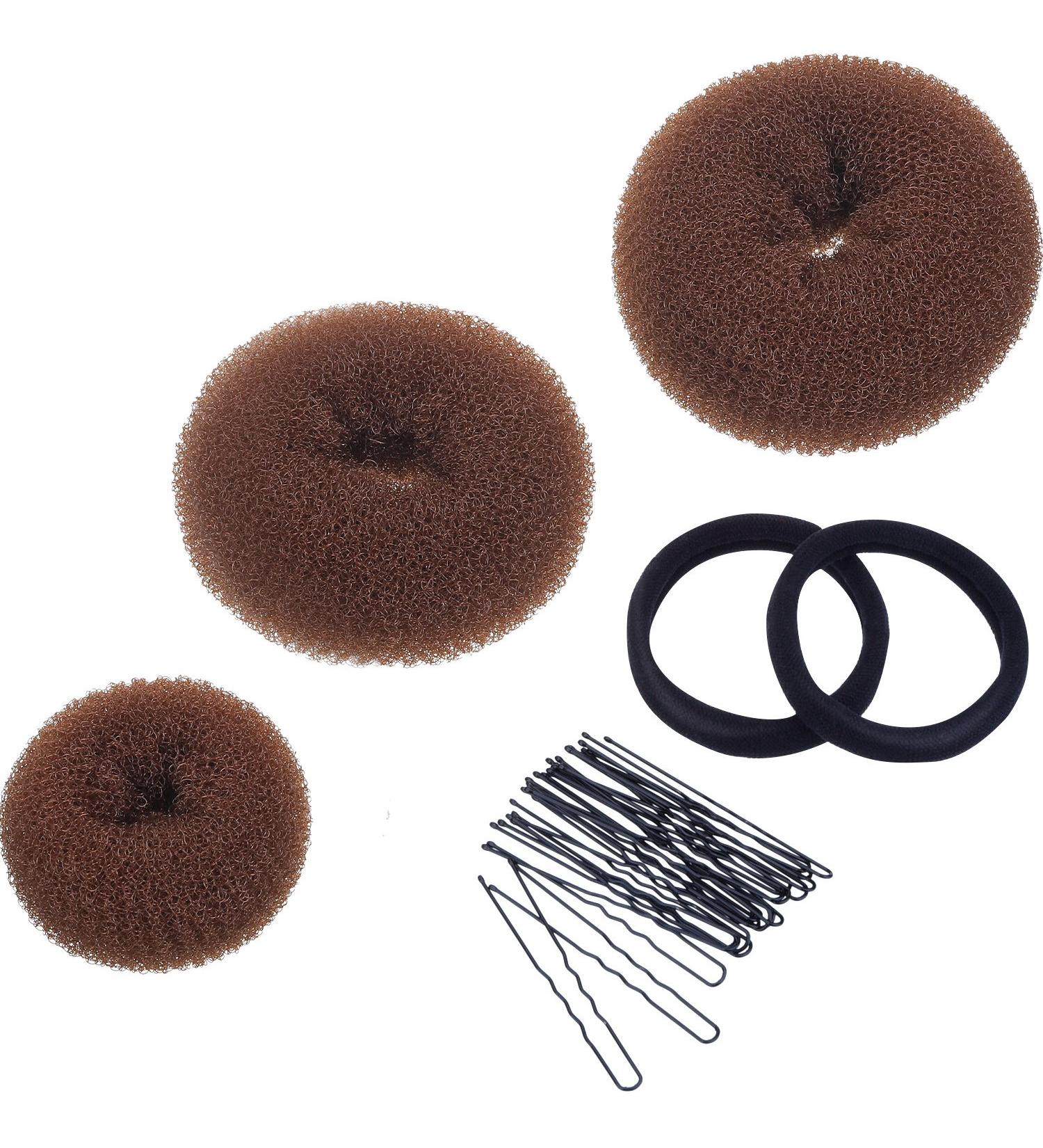 Mudder Donut Bun Maker Set - Large, Medium, and Small Sizes - Light Brown - Buy Online on GoSupps.com