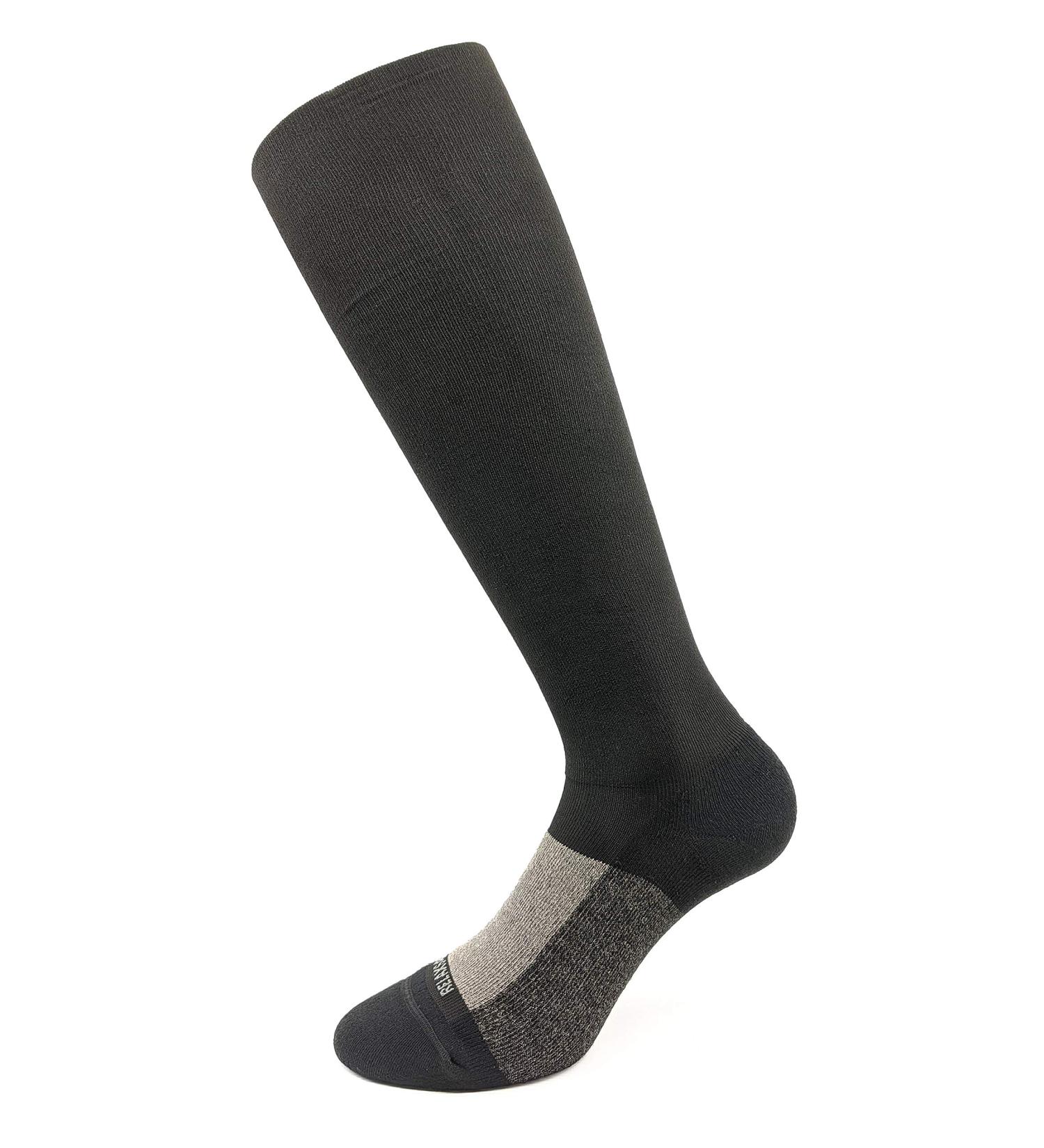 Buy Relaxsan Essential+ 922 Medical K2 Knee Socks Gradual Compression 23-32 mmHg Cashmere Cotton & Silver XL Black | International Shipping Available - Buy Online on GoSupps.com