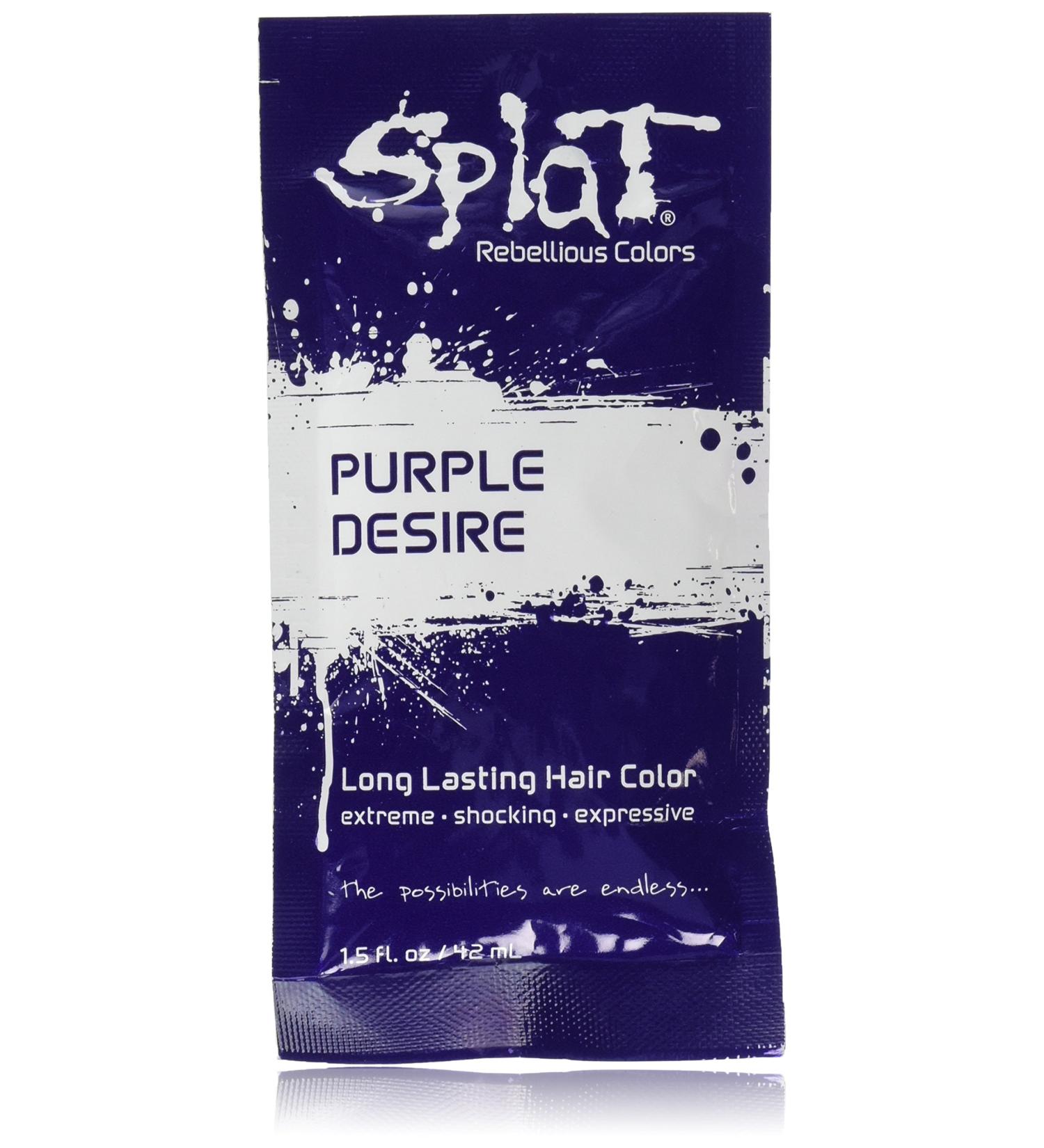 SPLAT Purple Desire Hair Color 1.5 Oz - Vibrant Semi-Permanent Color for Bold Looks | International Shipping Available - Buy Online on GoSupps.com