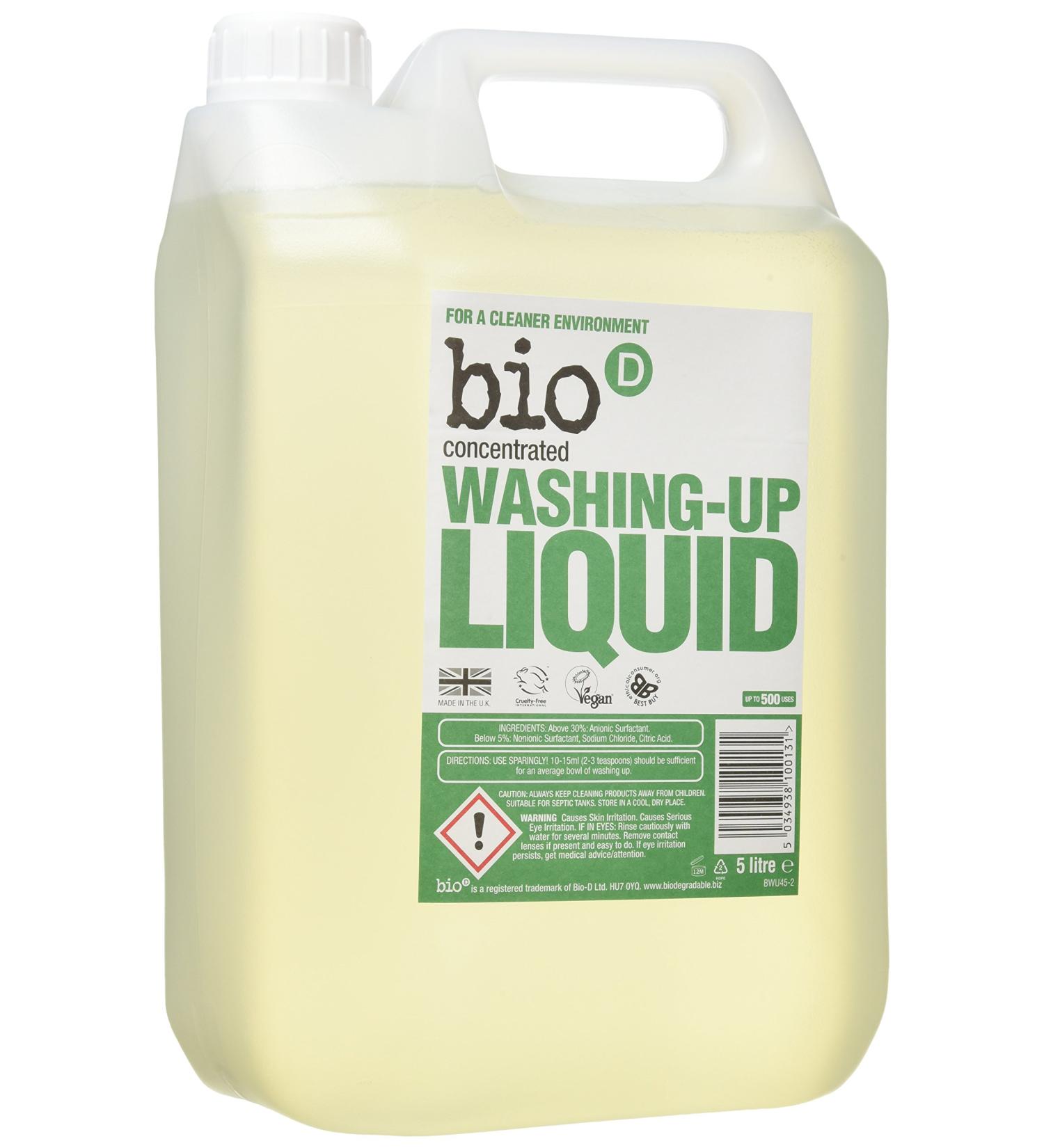 Bio D Washing-Up Liquid 5L - Natural and Eco-friendly Formula - Buy Online on GoSupps.com