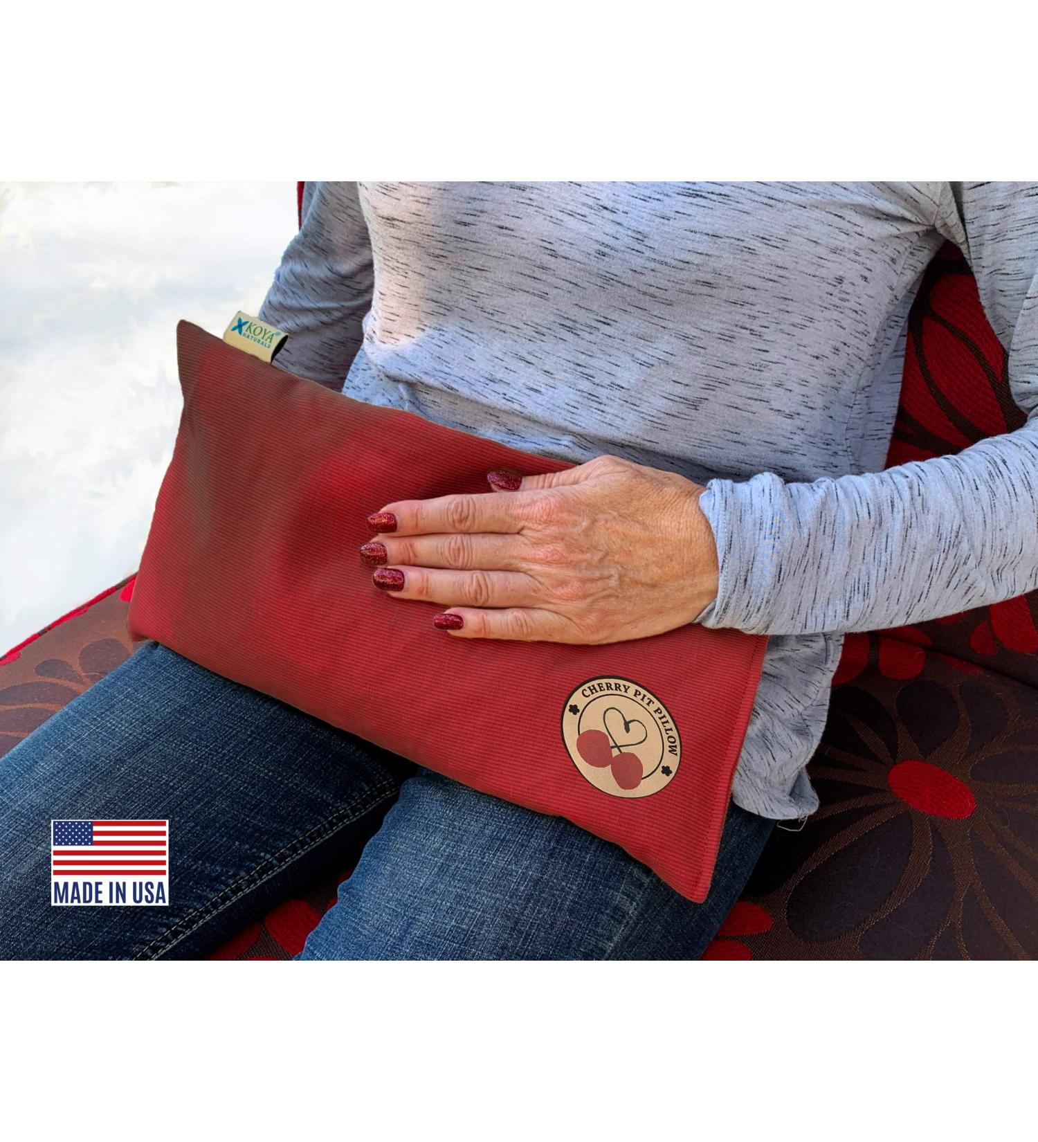KOYA Naturals Microwavable Cherry Pit Heating Pad for Pain Relief - Henna Red - Buy Online on GoSupps.com