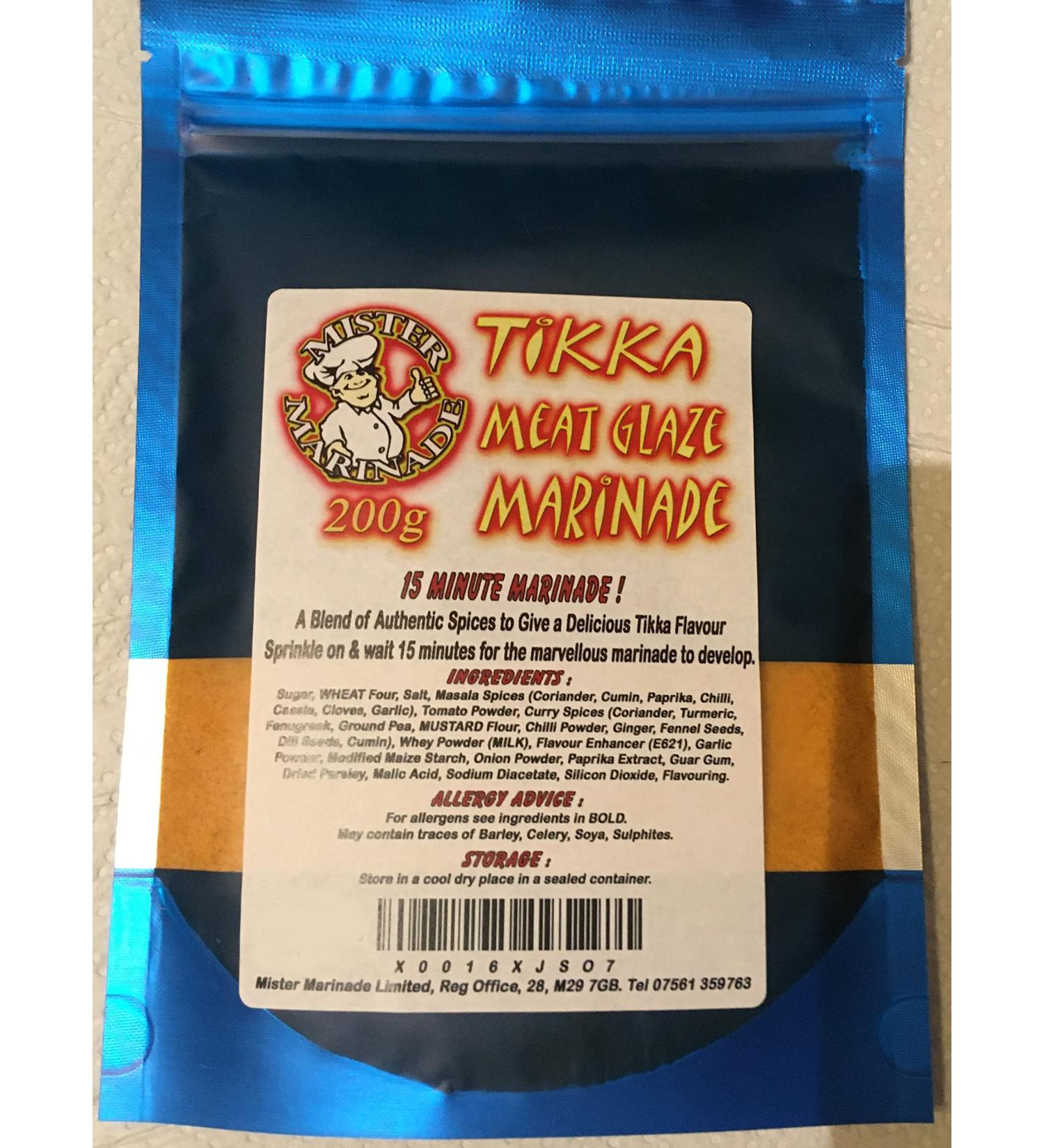 MISTER MARINADE 200g BBQ Rub Meat Glaze Marinade - Tikka Flavor - Buy Online on GoSupps.com