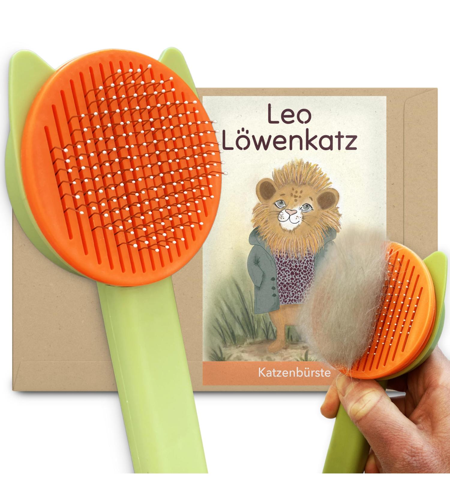 Cat Brush for Long & Short Hair 1-Click Self-Cleaning Tool for Effortless Pet Hair Removal - Buy Online on GoSupps.com