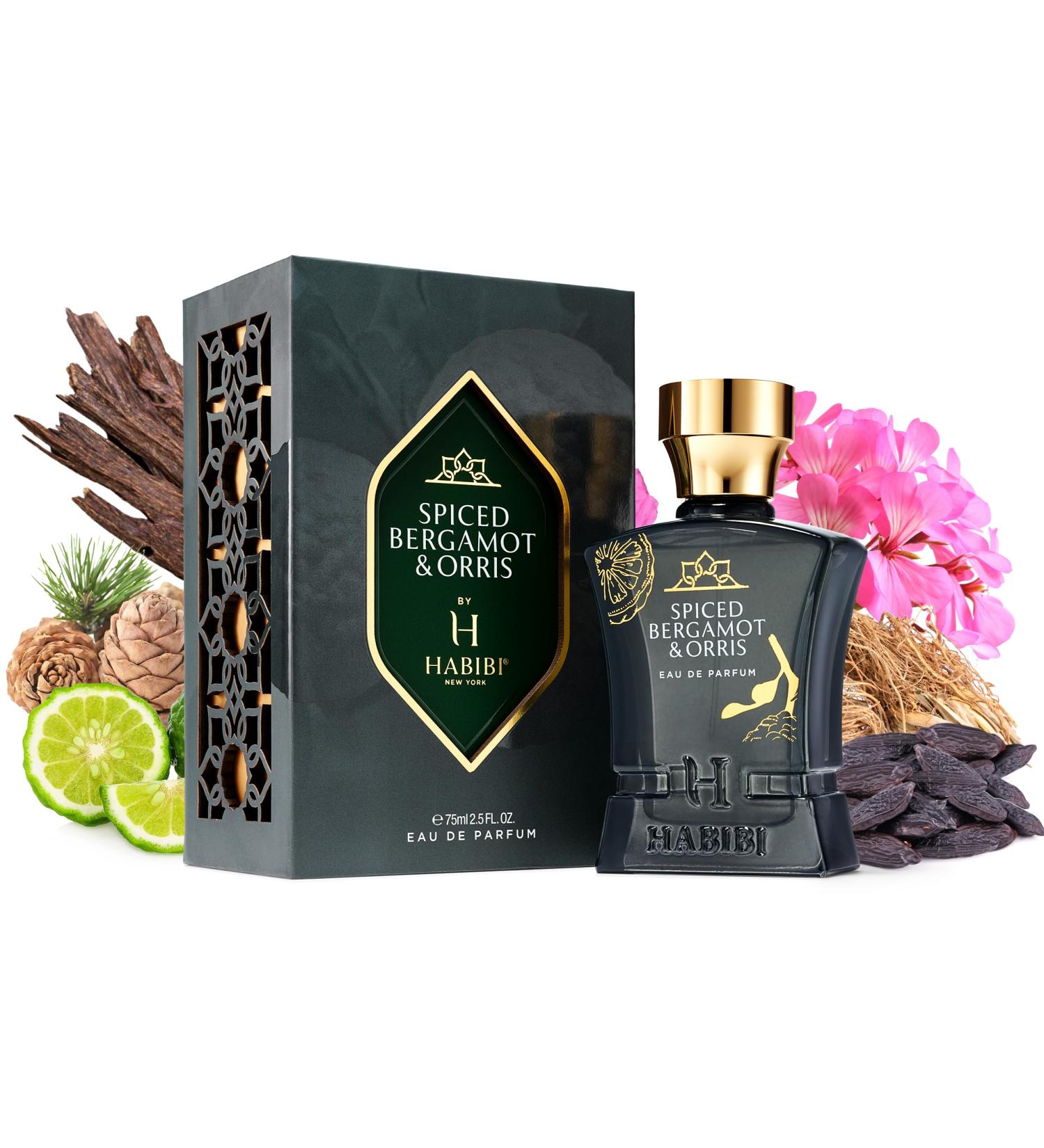 Spiced Bergamot & Orris Arabian Cologne For Men Eau De Parfum (2.5 Oz) Long Lasting Perfume For Men Blended With Sweet & Spicy Notes of Sage Oud & Tonka Premium Valentine s Day Gifts - Buy Online on GoSupps.com