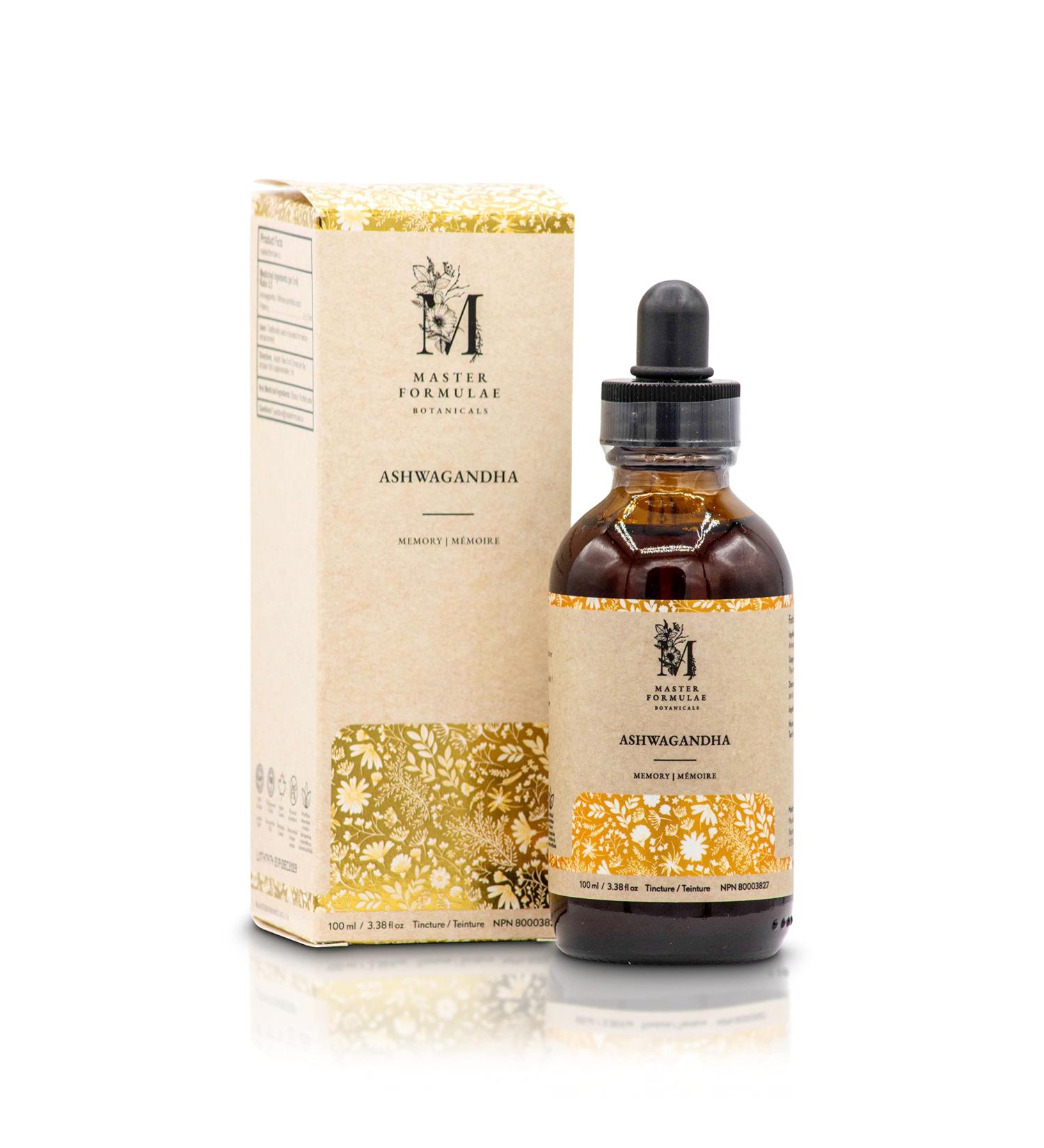 Master Formulae Ashwagandha Root Herbal Tincture 100ml | Extra Strength Extract | 100% Natural | High Bioavailability