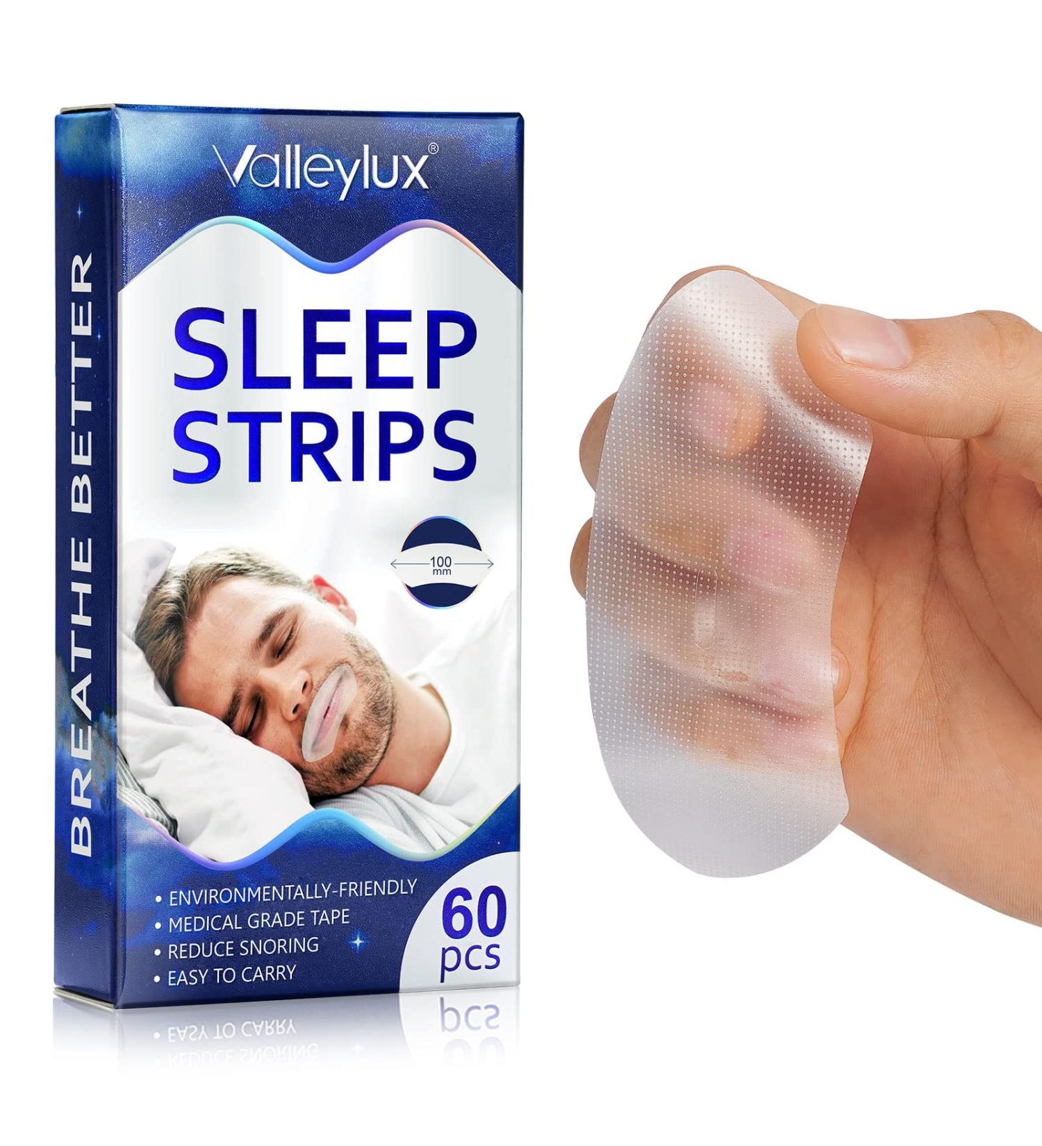 Mouth Tape for Sleeping - 60pcs Mouth Strips to Stop Snoring and Sleep Apnea | Anti Snoring Devices - 100mm - Buy Online on GoSupps.com