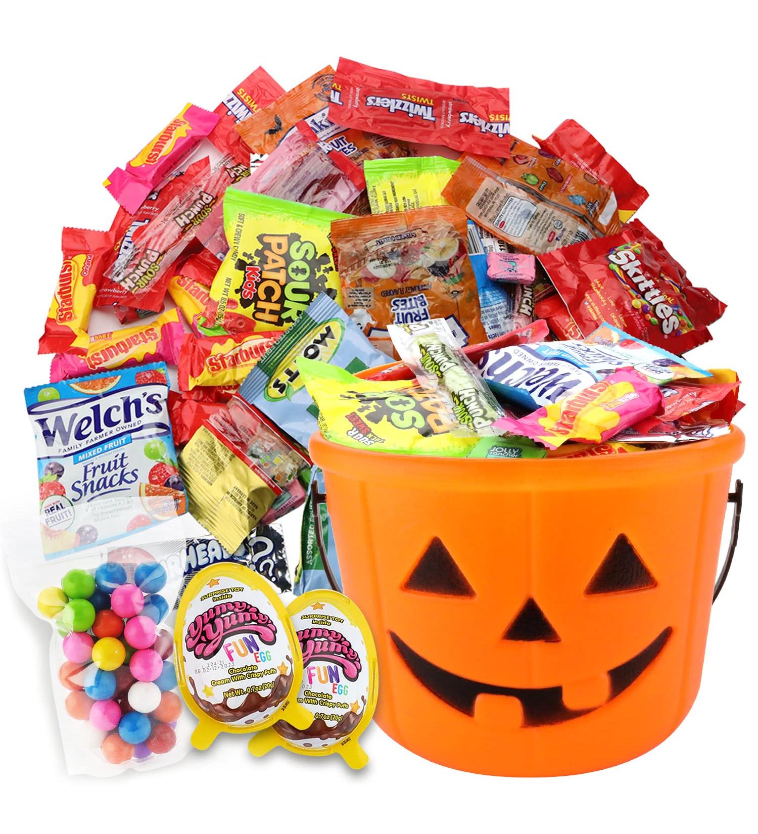 Halloween Care Package Gift Basket - 2 Lbs of Candy Treats, 55 Items Included - Buy Online on GoSupps.com