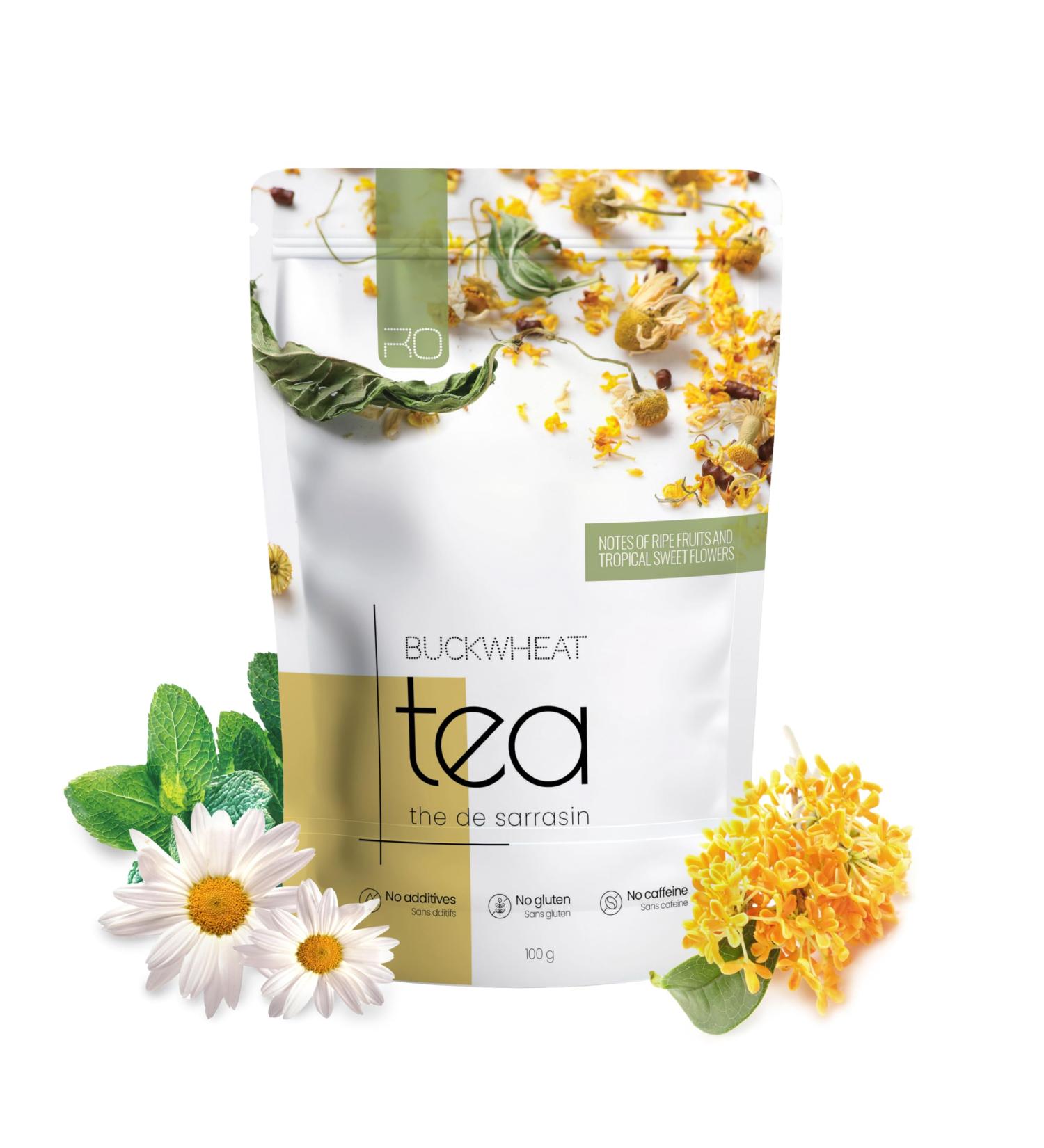 RO Foods Herbal Tea Buckwheat Blend 3 Distinct Flavors No Additives Gluten-Free Caffeine-Free 100g (Camomile) Chamomile - Buy Online on GoSupps.com