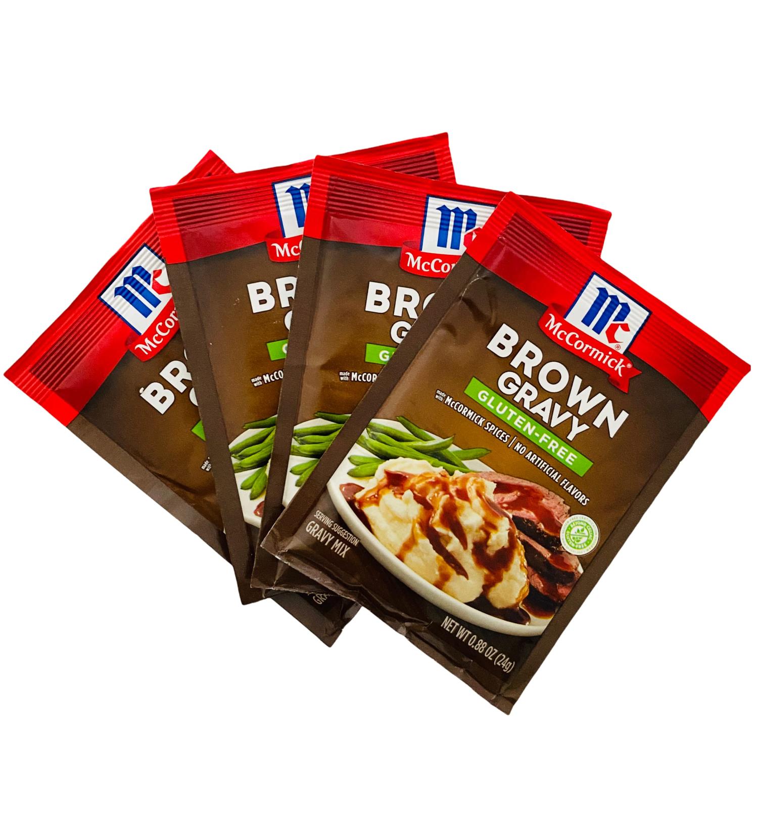 McCormick Gluten Free Brown Gravy Mix 0.88 oz - Pack of 4 - Buy Online on GoSupps.com